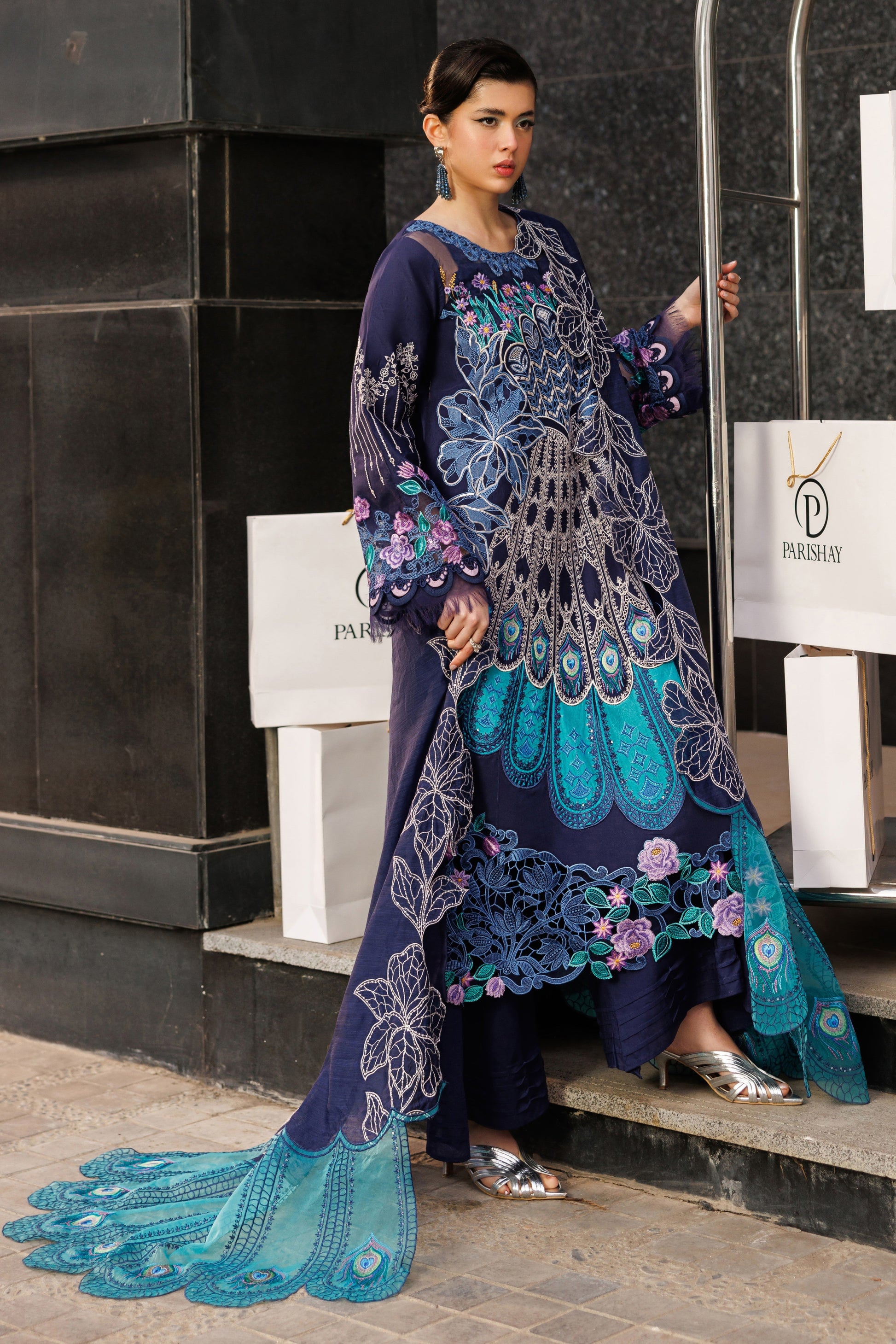 Parishay | Monaco Luxury Lawn 2026 | MN-10 | 3 PC LAWN - House Of Hania