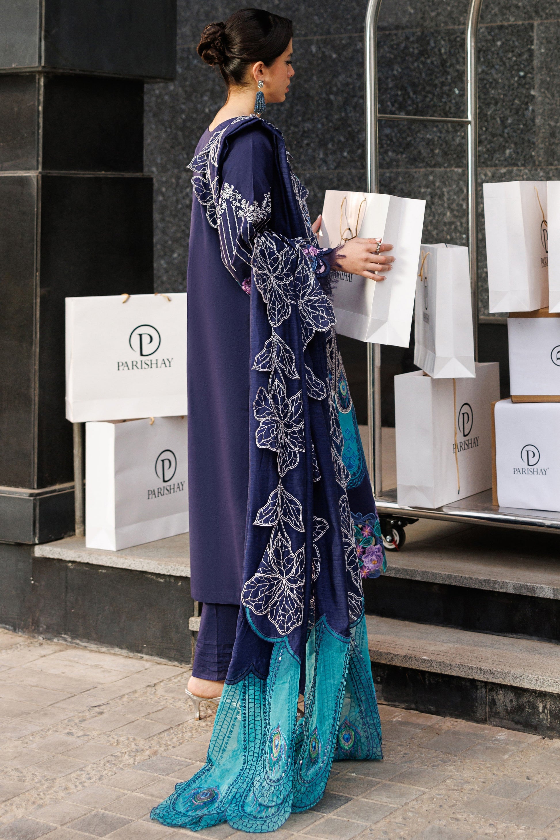 Parishay | Monaco Luxury Lawn 2026 | MN-10 | 3 PC LAWN - House Of Hania