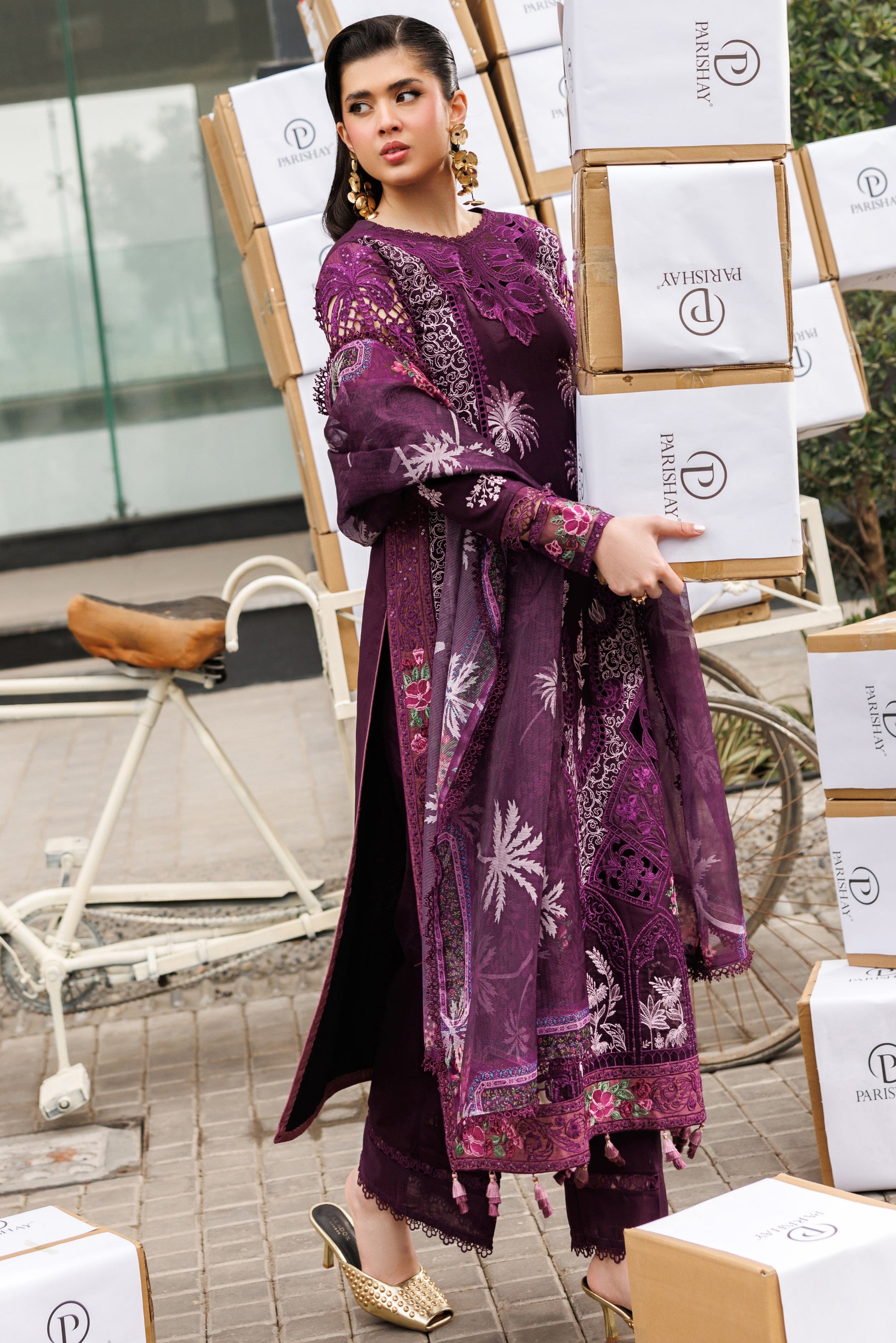 Parishay | Monaco Luxury Lawn 2026 | MN-12 | 3 PC LAWN - House Of Hania