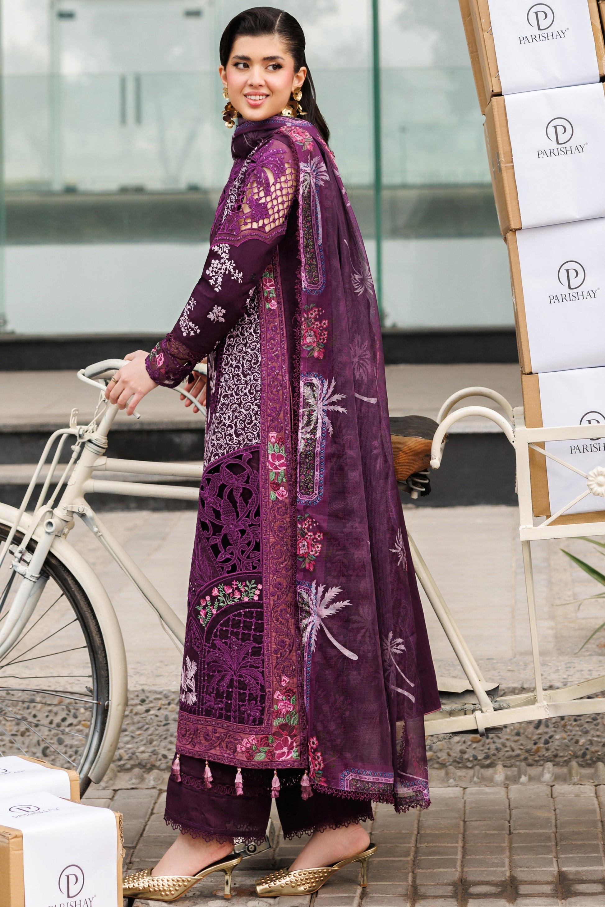 Parishay | Monaco Luxury Lawn 2026 | MN-12 | 3 PC LAWN - House Of Hania