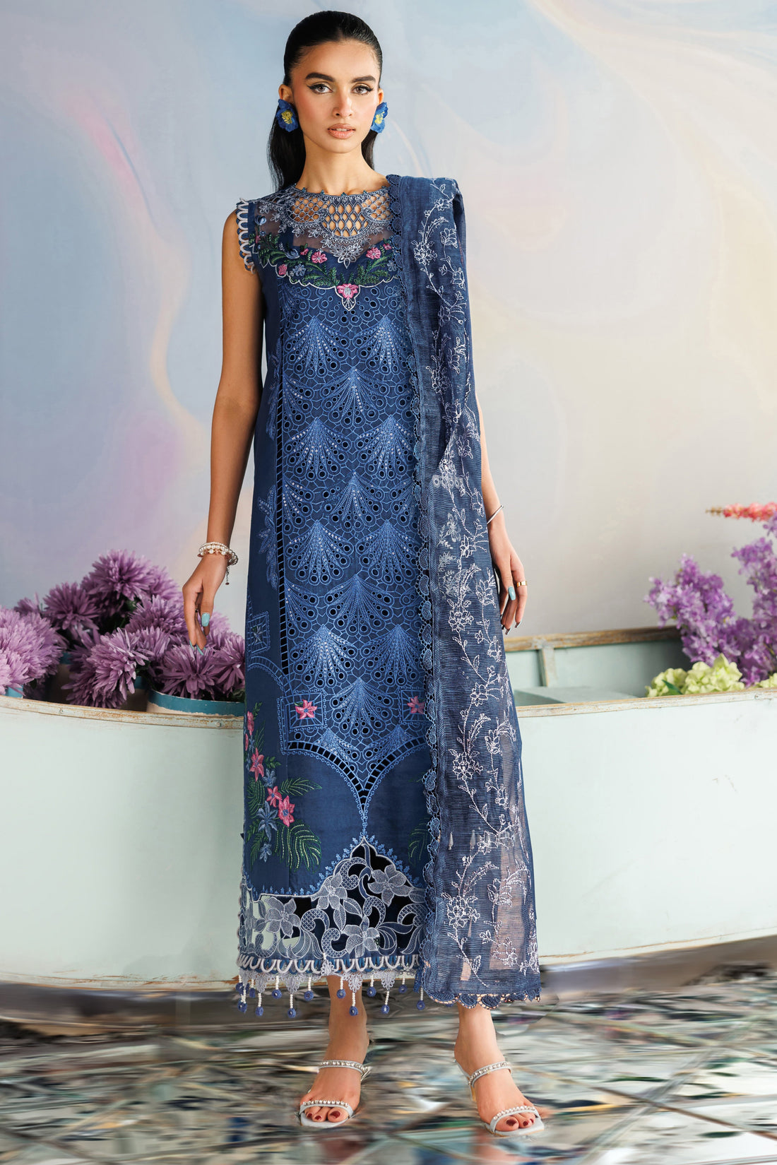 Parishay | Shangrila Lawn Vol 2 | ANG-01 | 3 PC LAWN - House Of Hania
