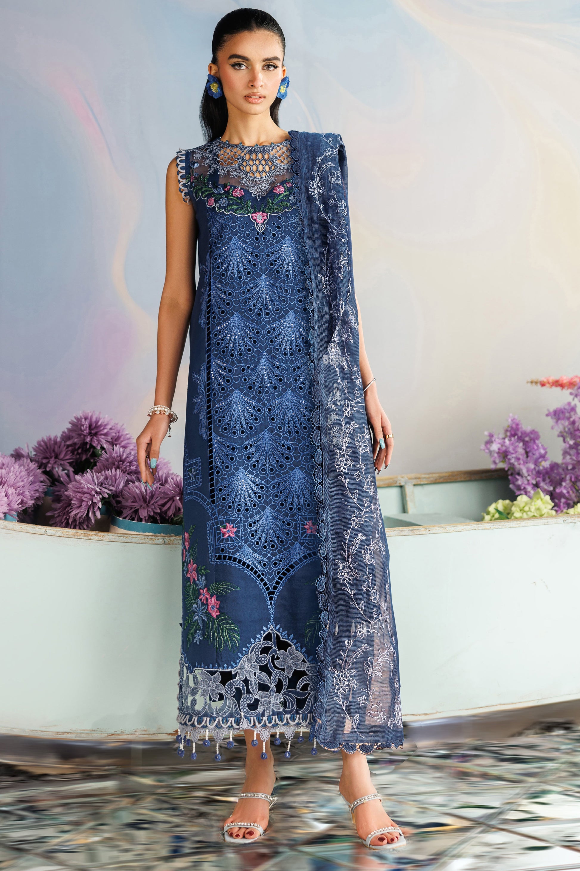 Parishay | Shangrila Lawn Vol 2 | ANG-01 | 3 PC LAWN - House Of Hania
