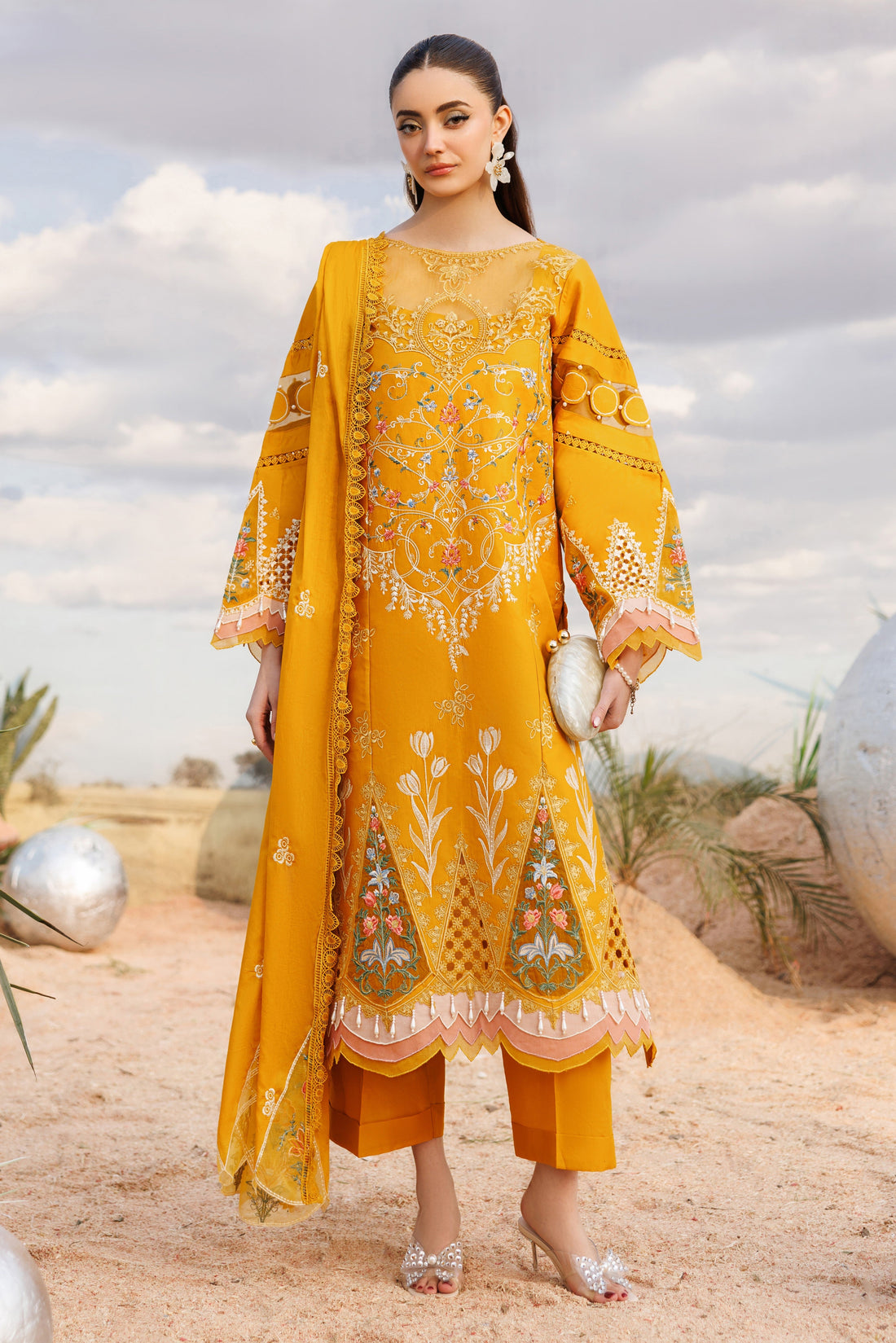 Parishay | Shangrila Lawn Vol 2 | ANG-02 | 3 PC LAWN - House Of Hania
