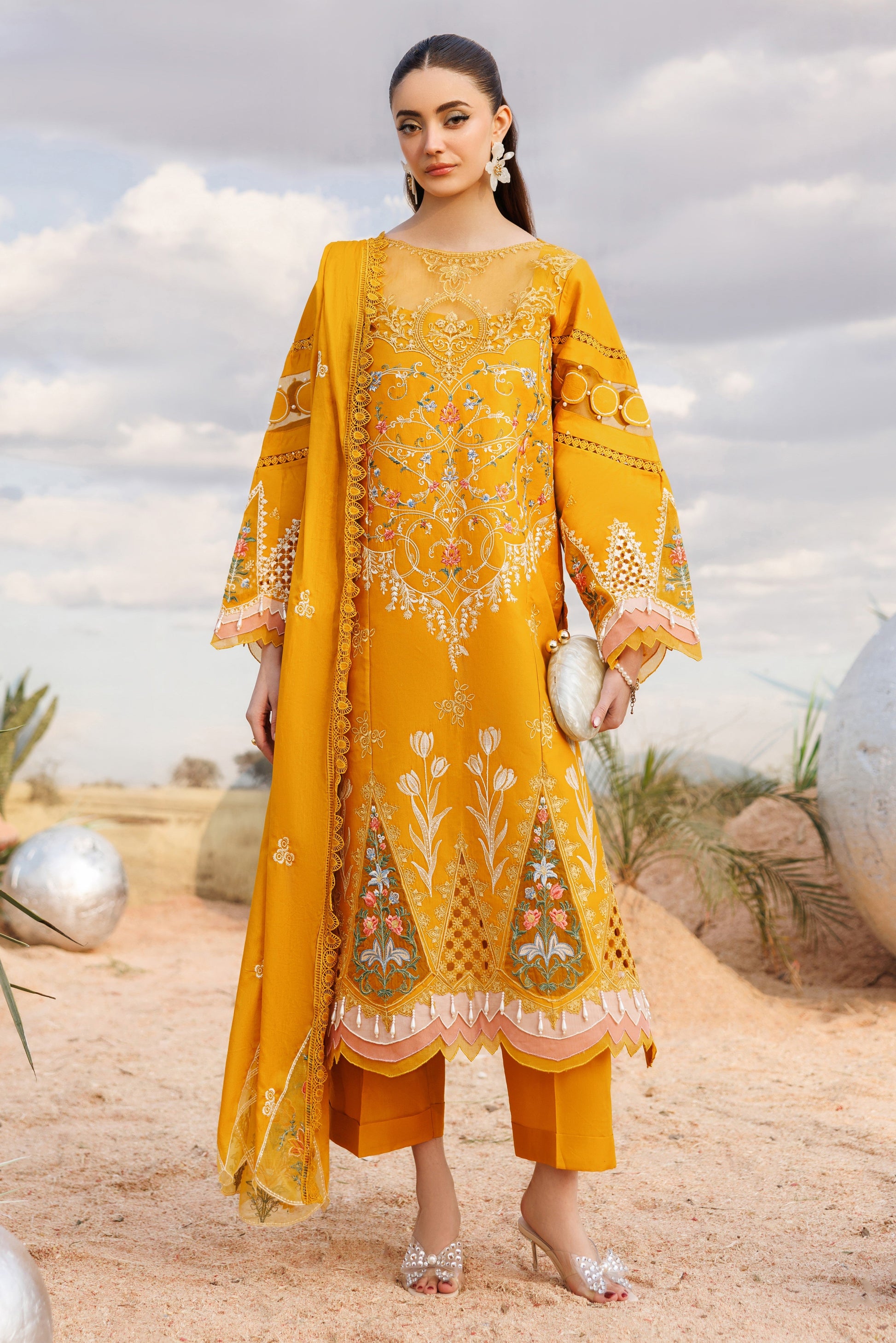 Parishay | Shangrila Lawn Vol 2 | ANG-02 | 3 PC LAWN - House Of Hania