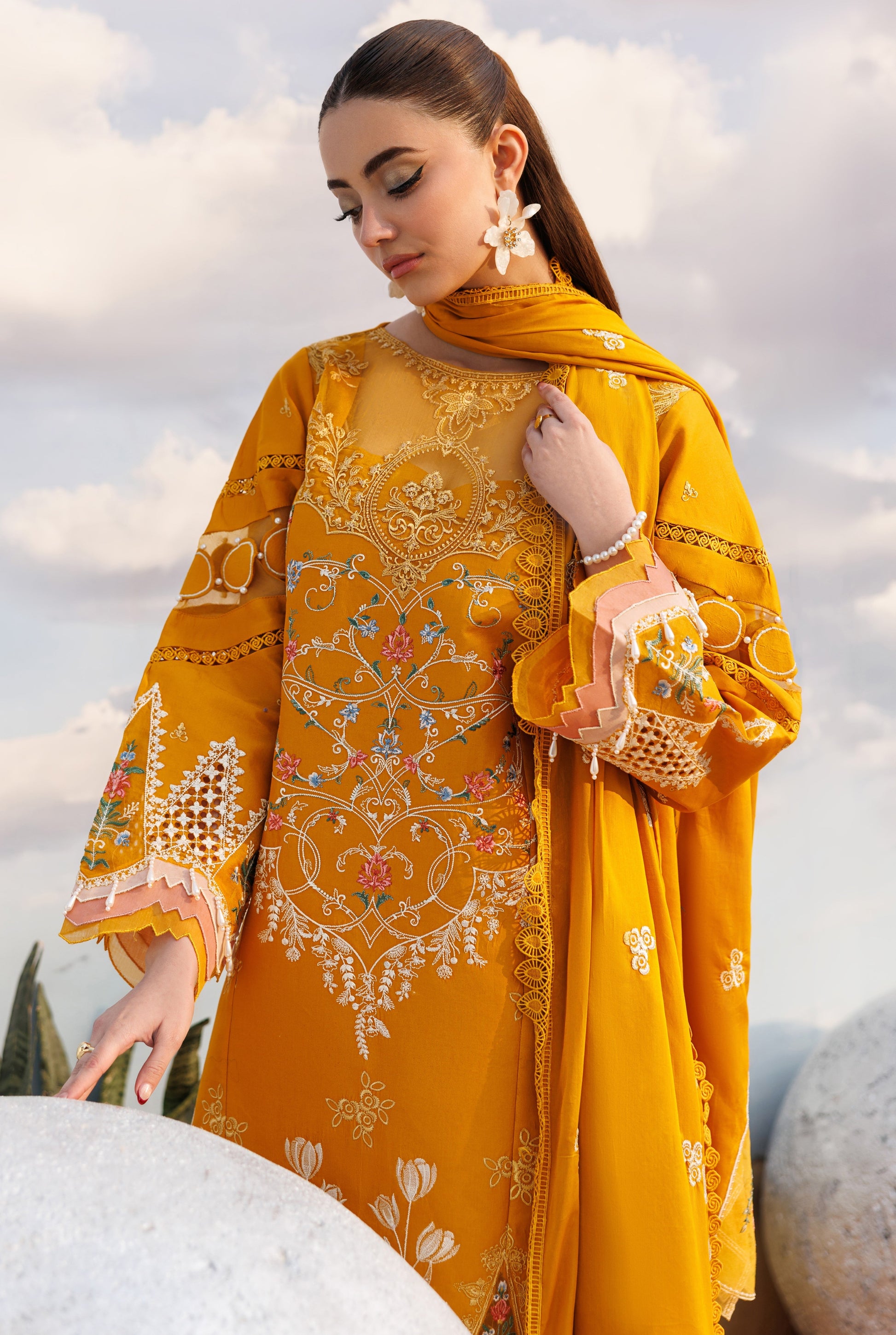Parishay | Shangrila Lawn Vol 2 | ANG-02 | 3 PC LAWN - House Of Hania