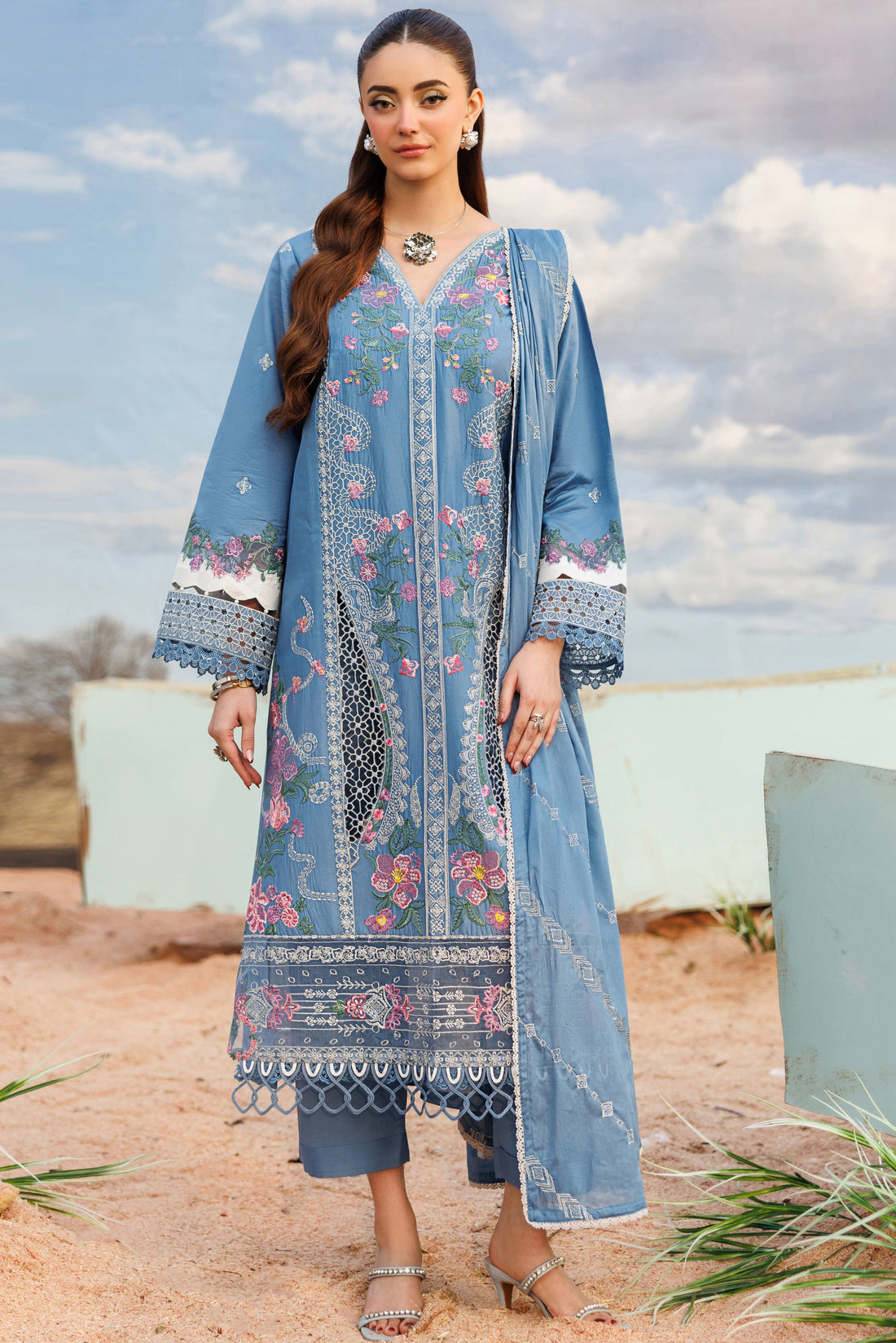 Parishay | Shangrila Lawn Vol 2 | ANG-03 | 3 PC LAWN - House Of Hania