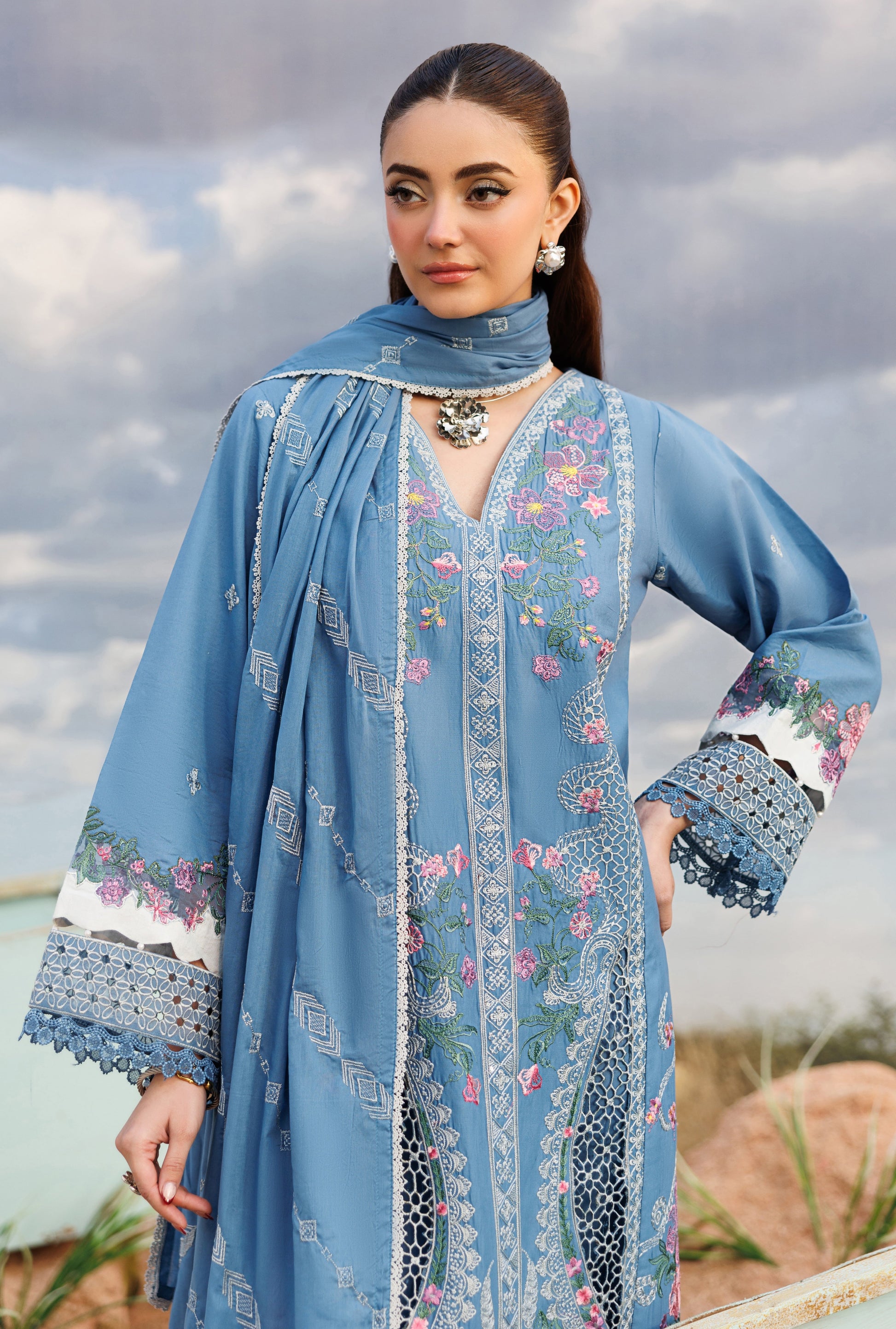 Parishay | Shangrila Lawn Vol 2 | ANG-03 | 3 PC LAWN - House Of Hania
