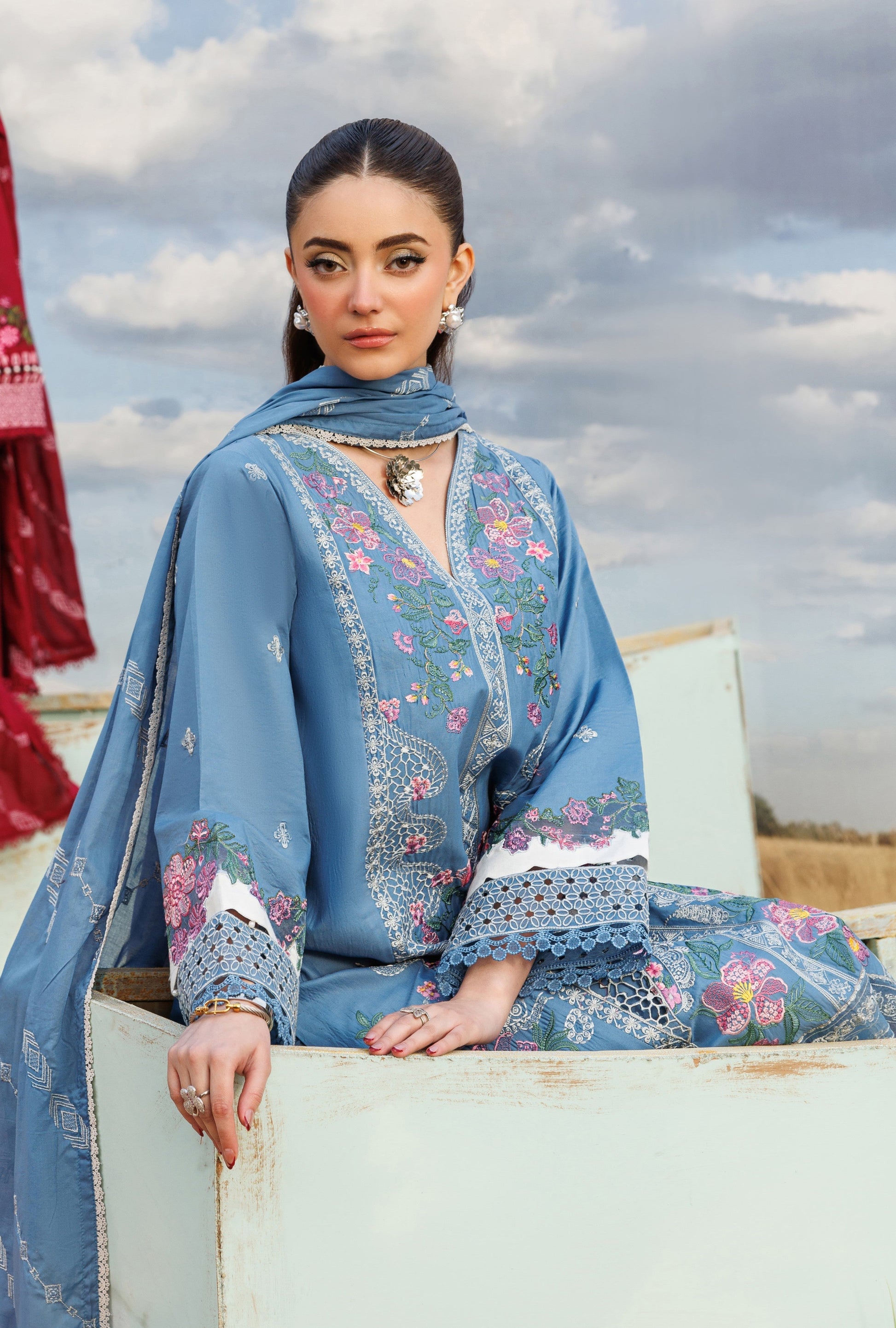 Parishay | Shangrila Lawn Vol 2 | ANG-03 | 3 PC LAWN - House Of Hania