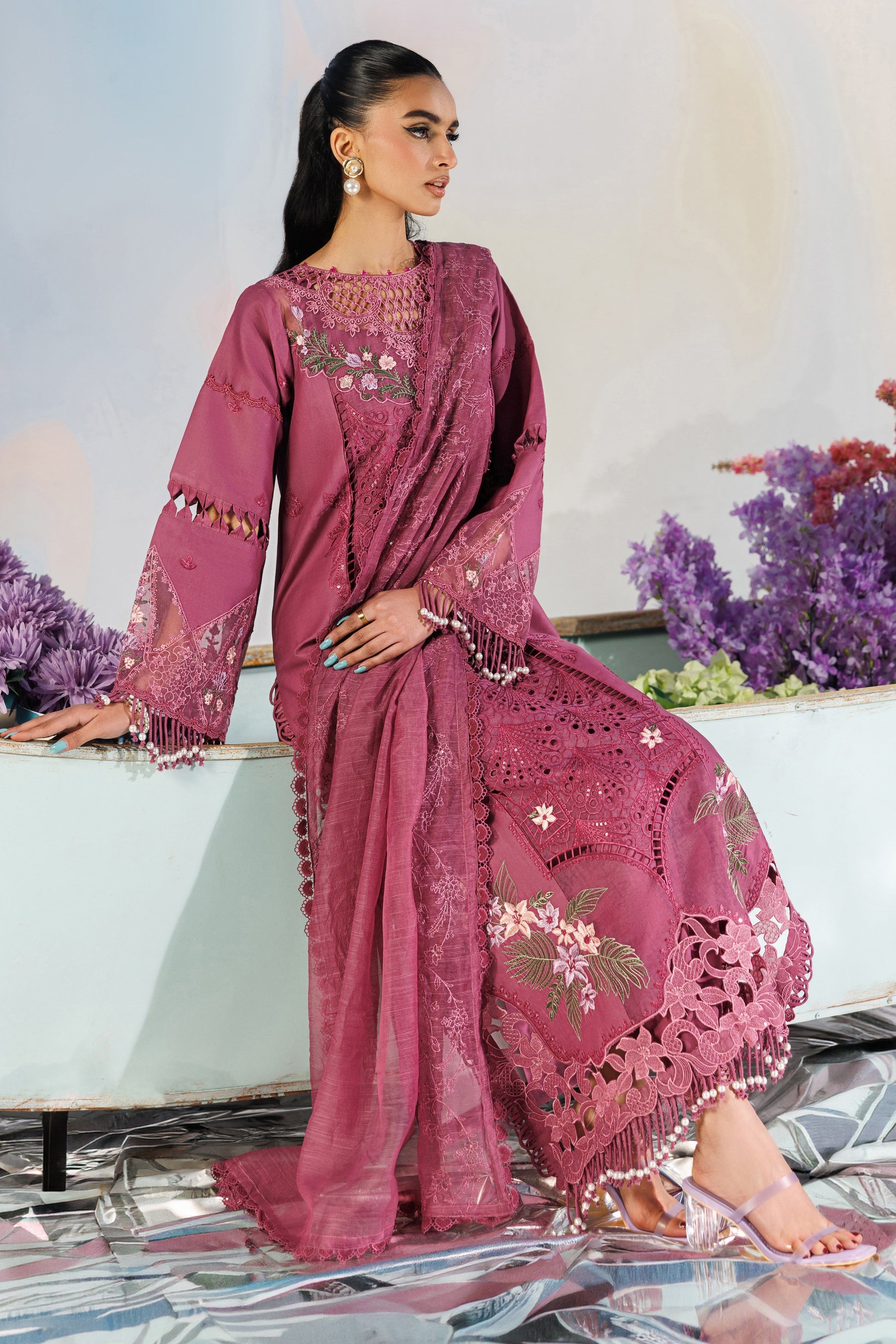 Parishay | Shangrila Lawn Vol 2 | ANG-04 | 3 PC LAWN - House Of Hania