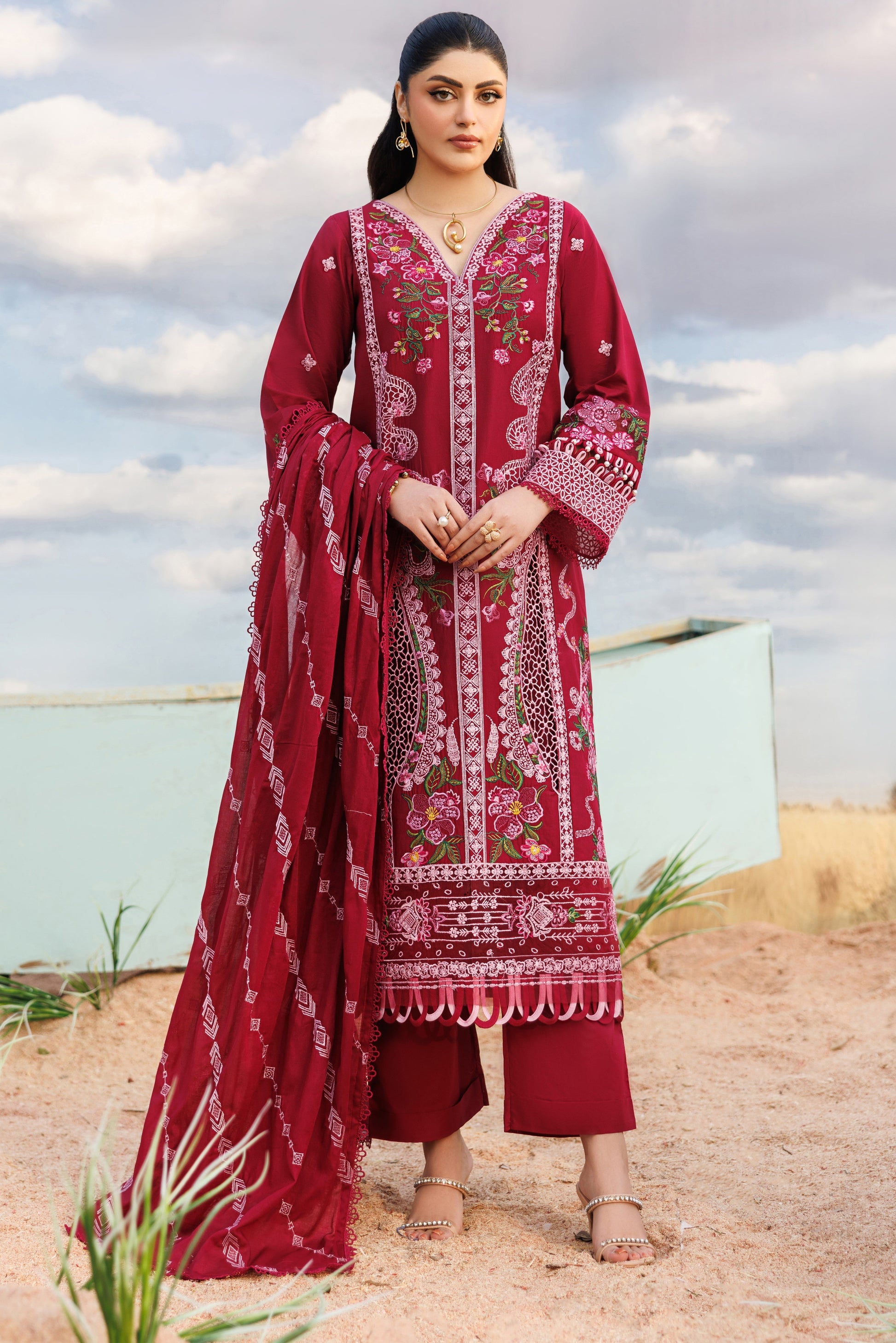 Parishay | Shangrila Lawn Vol 2 | ANG-05 | 3 PC LAWN - House Of Hania