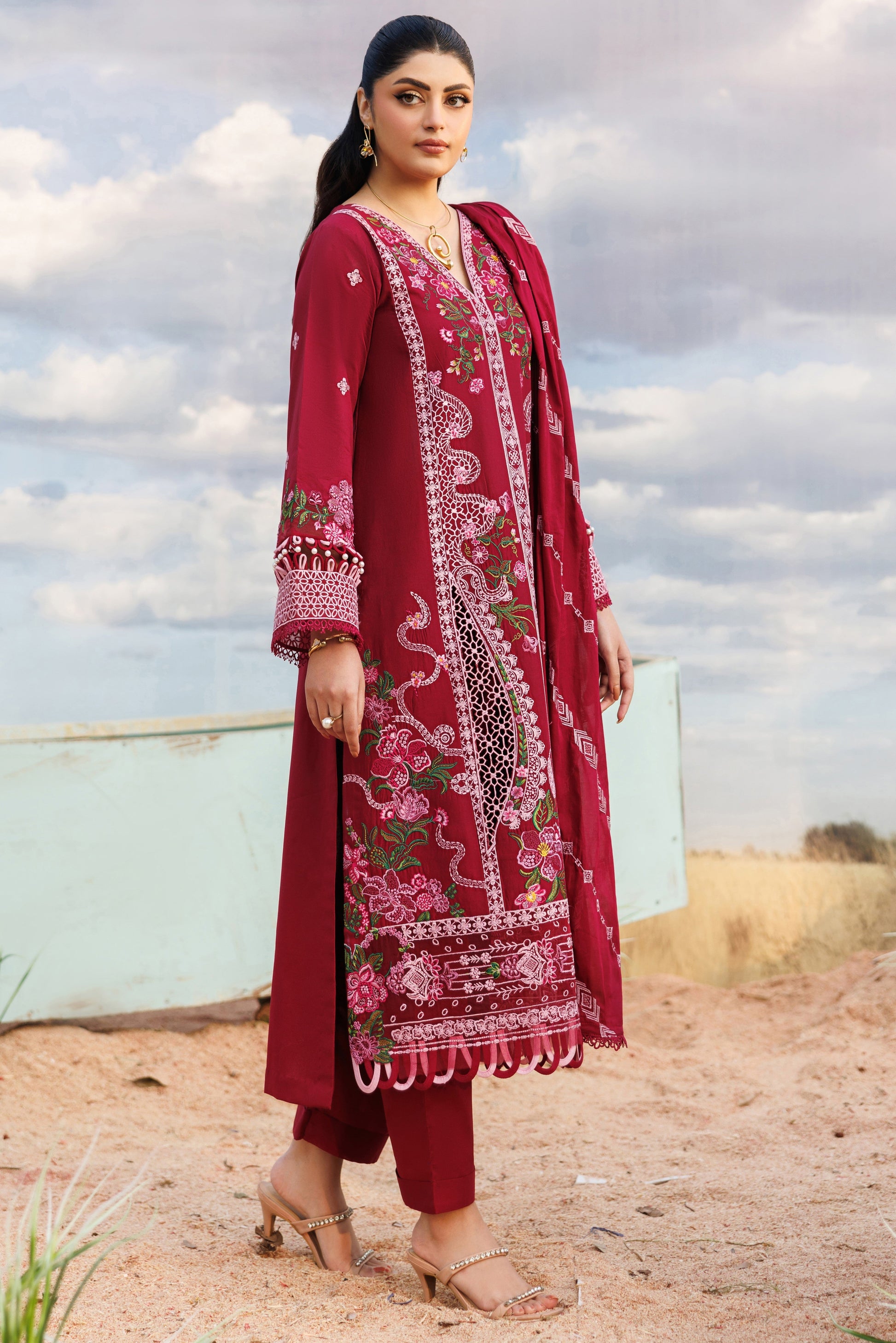 Parishay | Shangrila Lawn Vol 2 | ANG-05 | 3 PC LAWN - House Of Hania