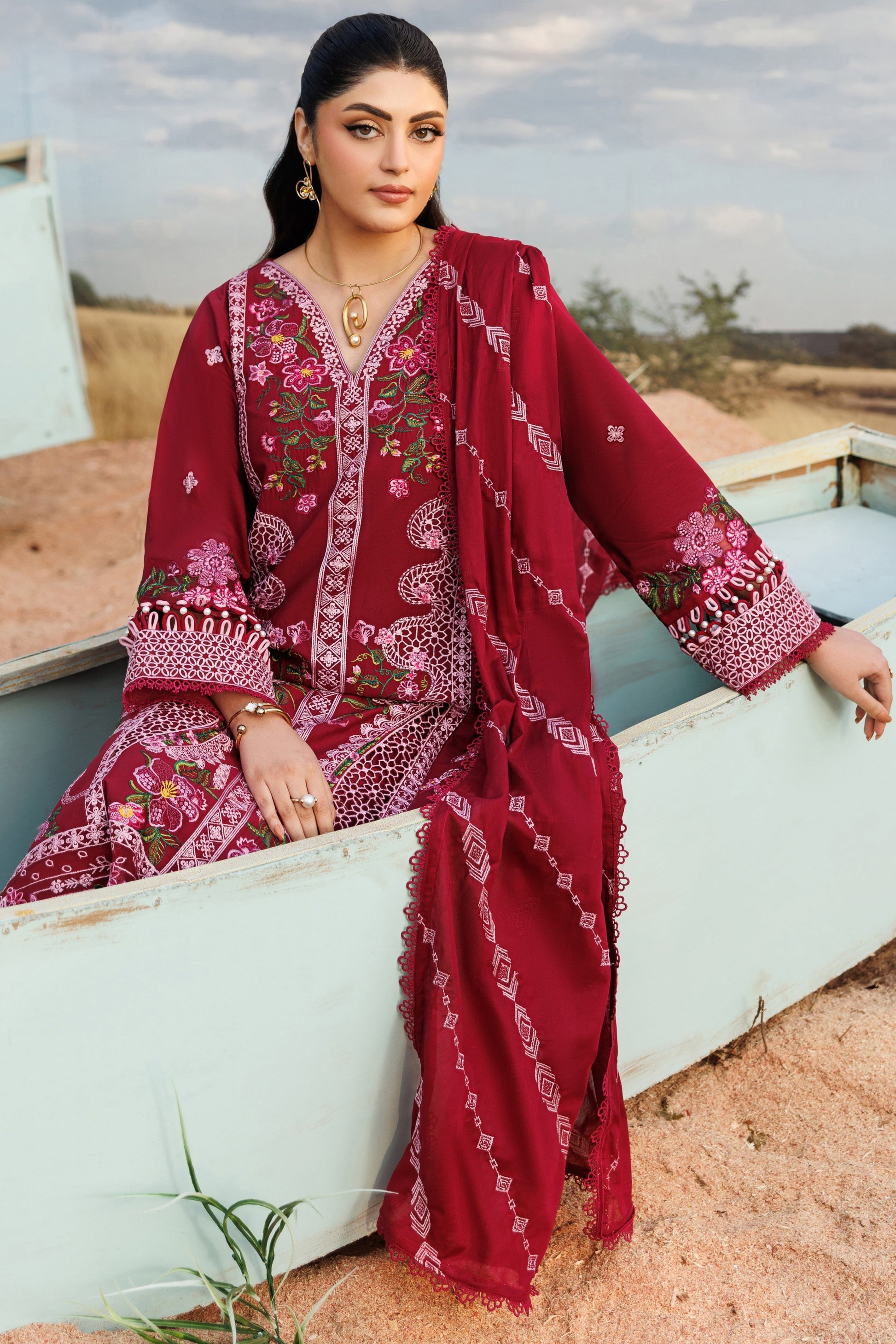 Parishay | Shangrila Lawn Vol 2 | ANG-05 | 3 PC LAWN - House Of Hania