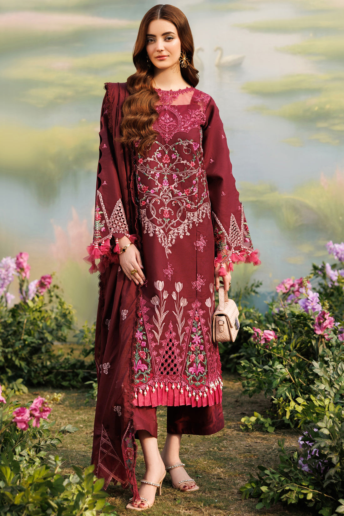 Parishay | Shangrila Lawn Vol 2 | ANG-07 | 3 PC LAWN - House Of Hania