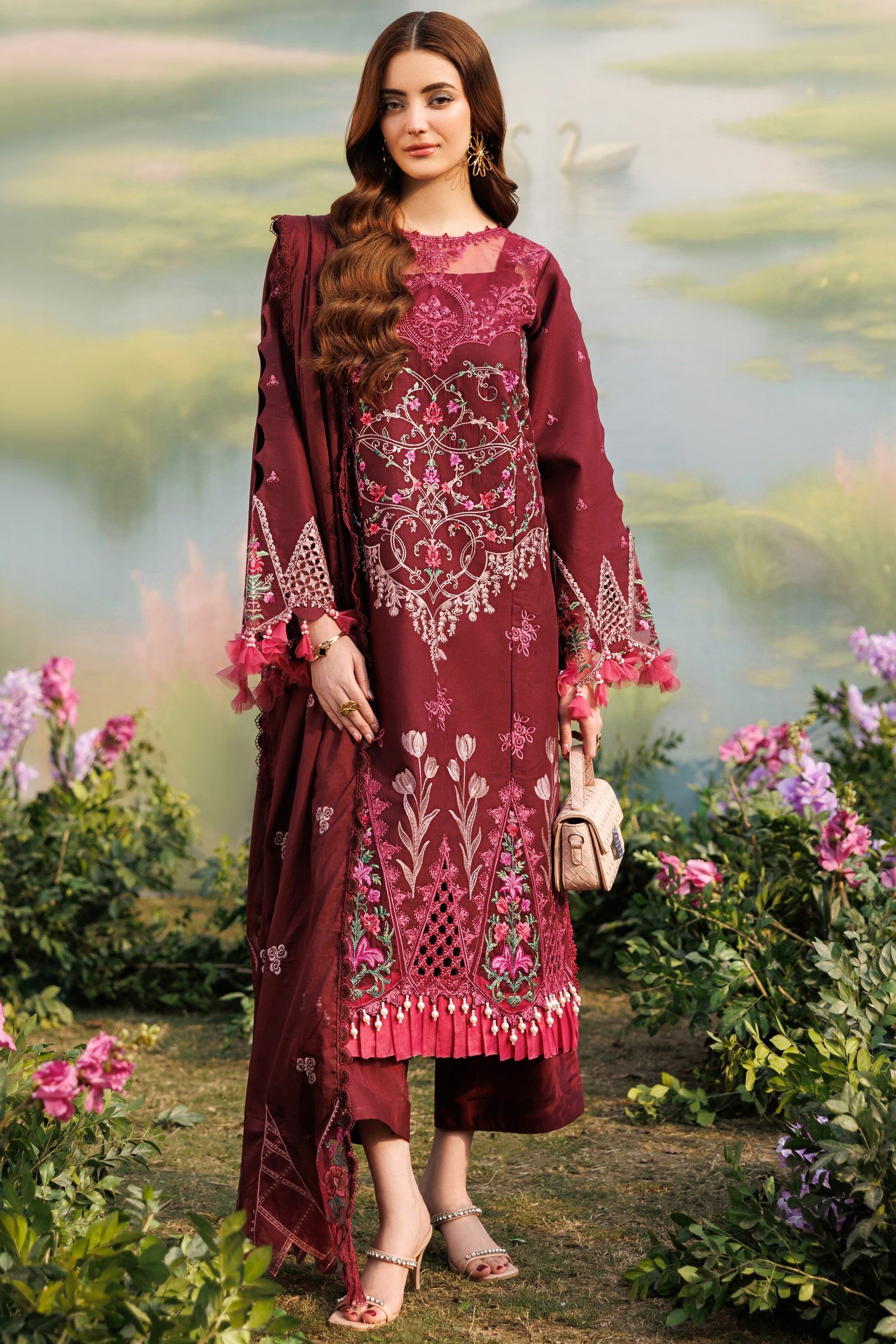 Parishay | Shangrila Lawn Vol 2 | ANG-07 | 3 PC LAWN - House Of Hania