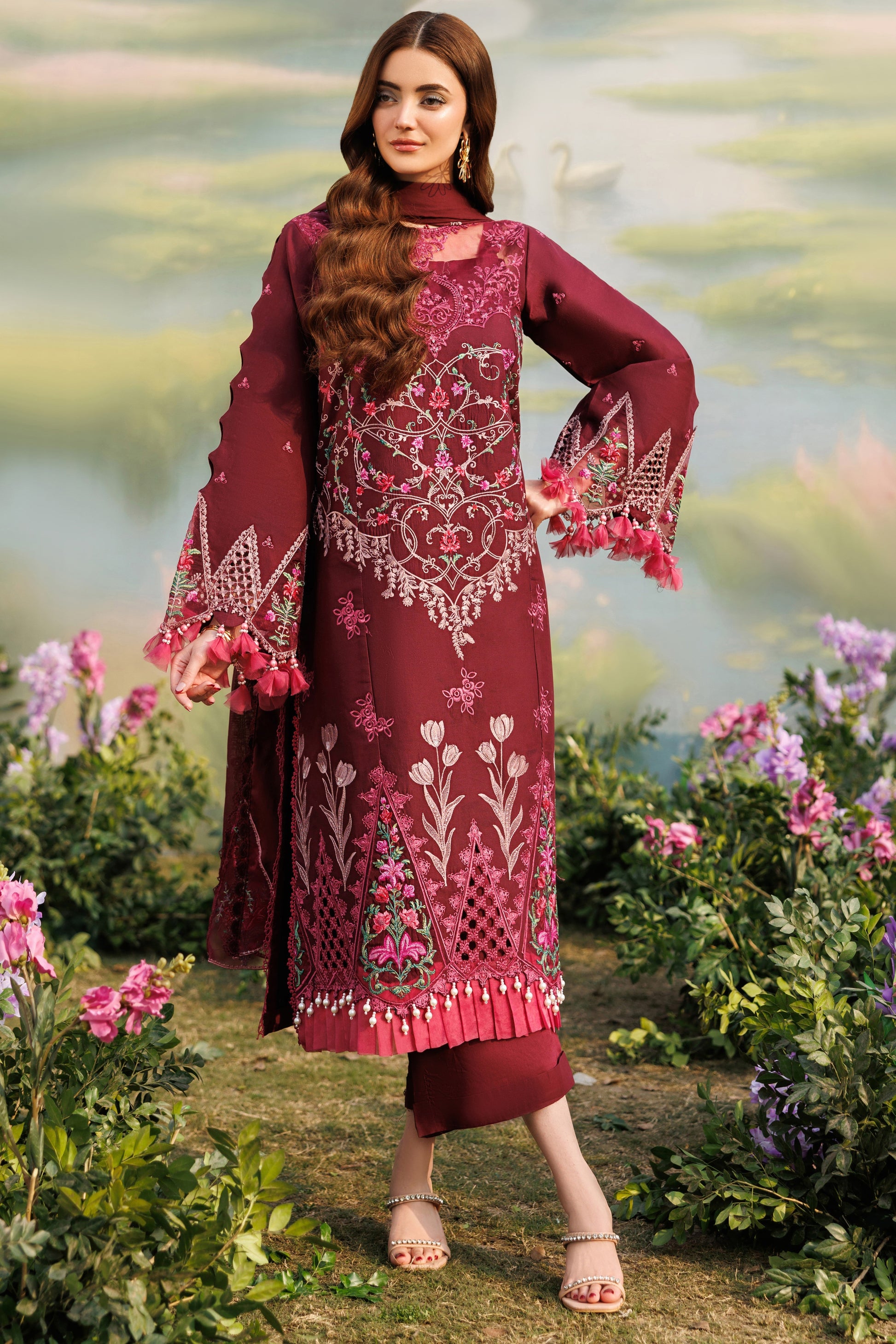 Parishay | Shangrila Lawn Vol 2 | ANG-07 | 3 PC LAWN - House Of Hania