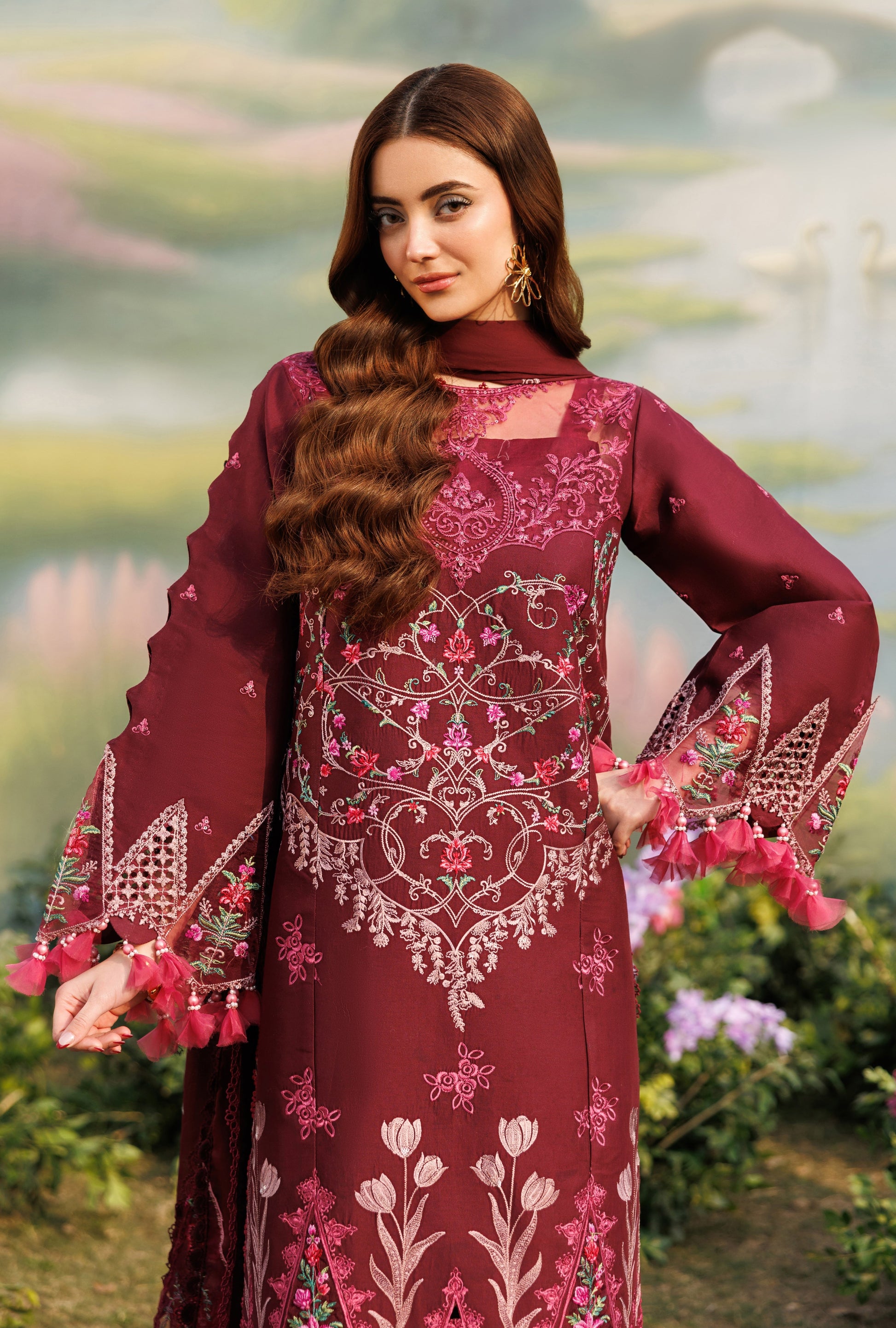 Parishay | Shangrila Lawn Vol 2 | ANG-07 | 3 PC LAWN - House Of Hania