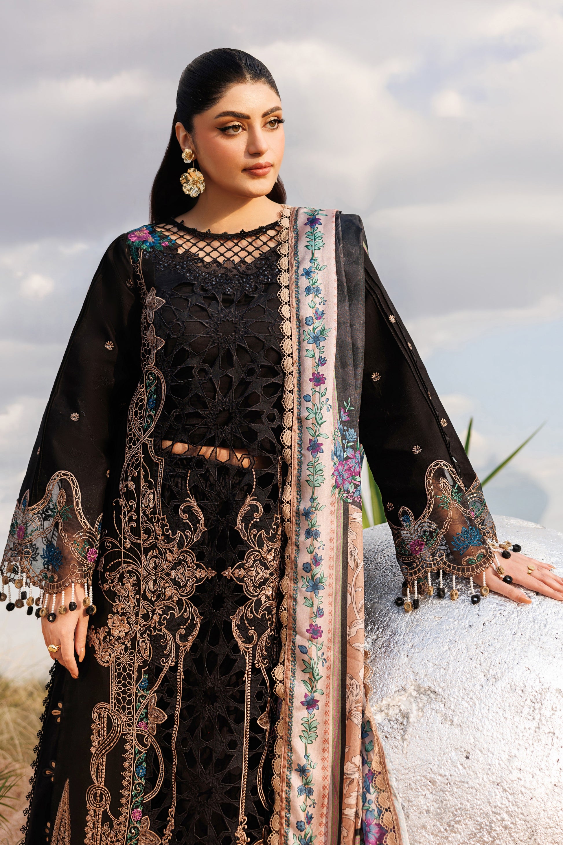Parishay | Shangrila Lawn Vol 2 | ANG-09 | 3 PC LAWN - House Of Hania