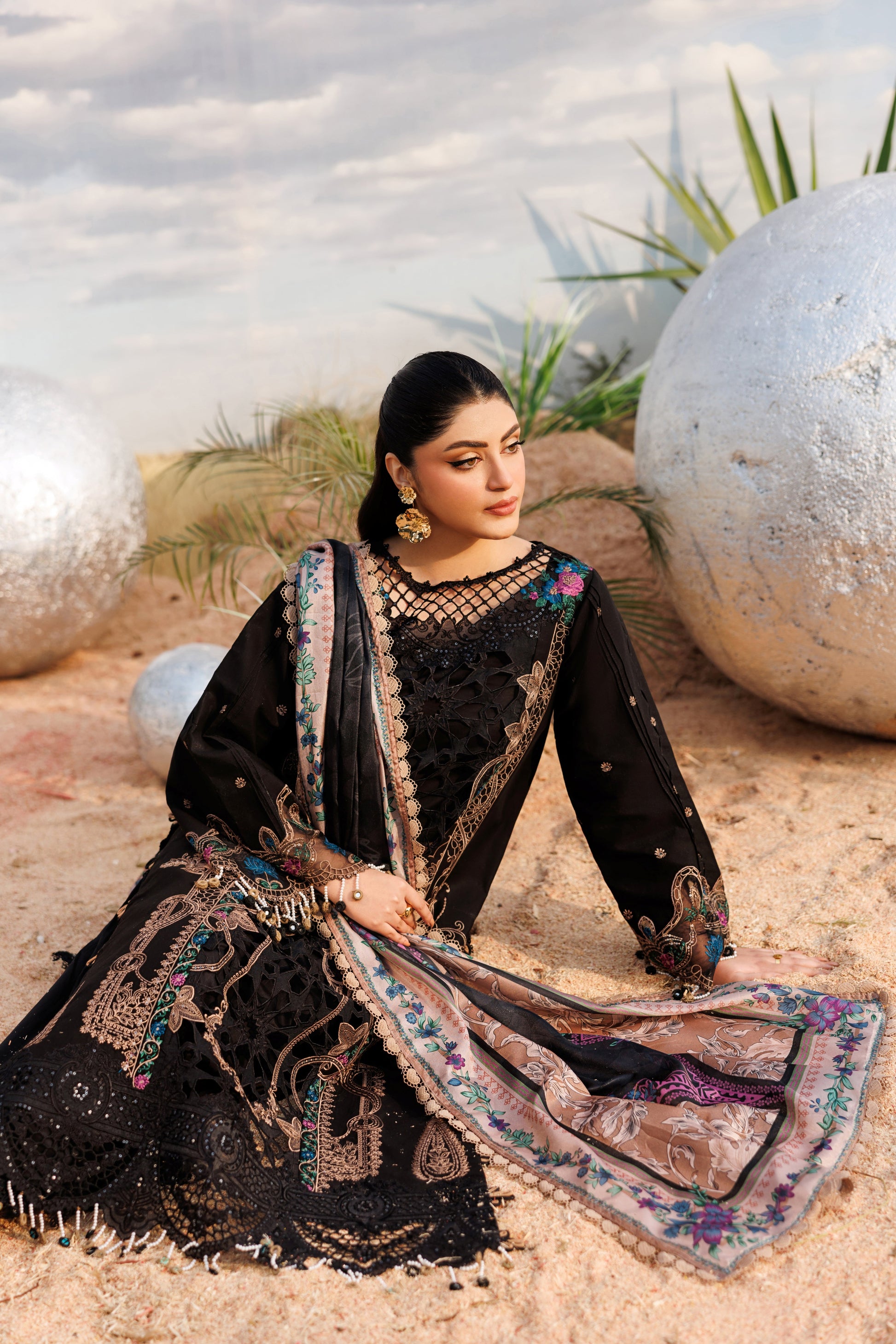 Parishay | Shangrila Lawn Vol 2 | ANG-09 | 3 PC LAWN - House Of Hania