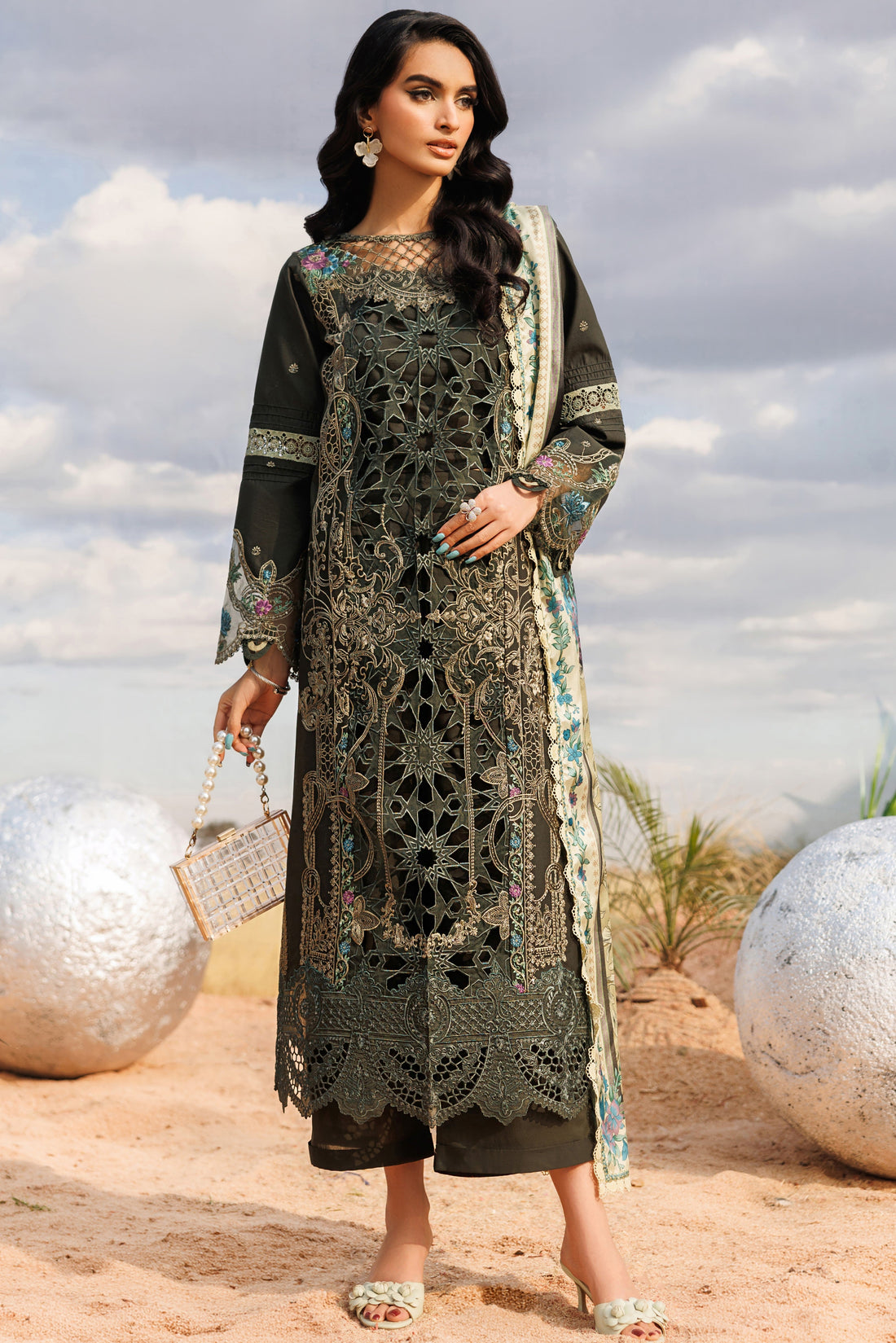 Parishay | Shangrila Lawn Vol 2 | ANG-12 | 3 PC LAWN - House Of Hania