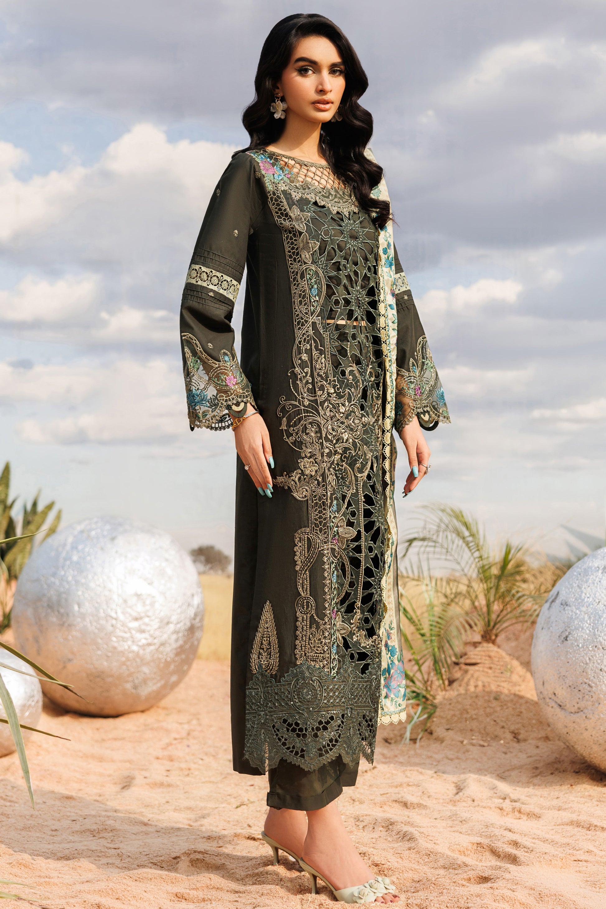 Parishay | Shangrila Lawn Vol 2 | ANG-12 | 3 PC LAWN - House Of Hania