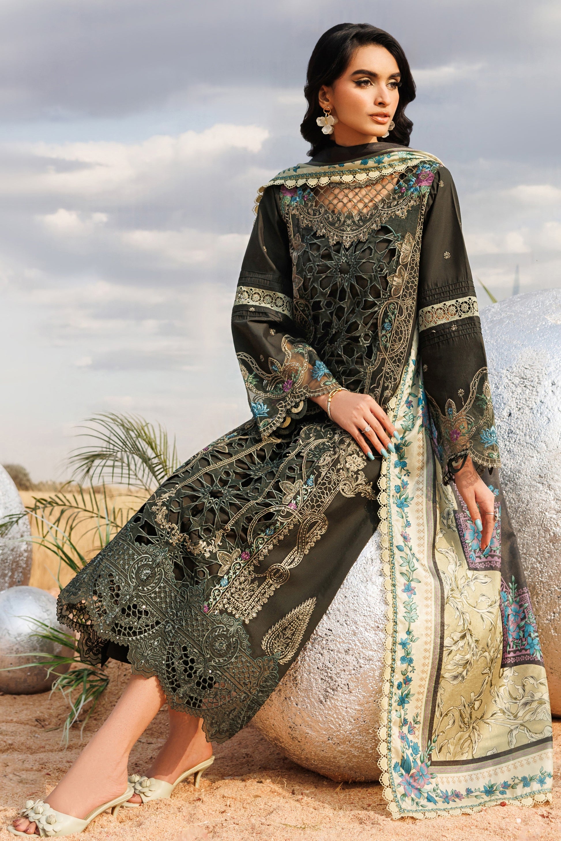 Parishay | Shangrila Lawn Vol 2 | ANG-12 | 3 PC LAWN - House Of Hania