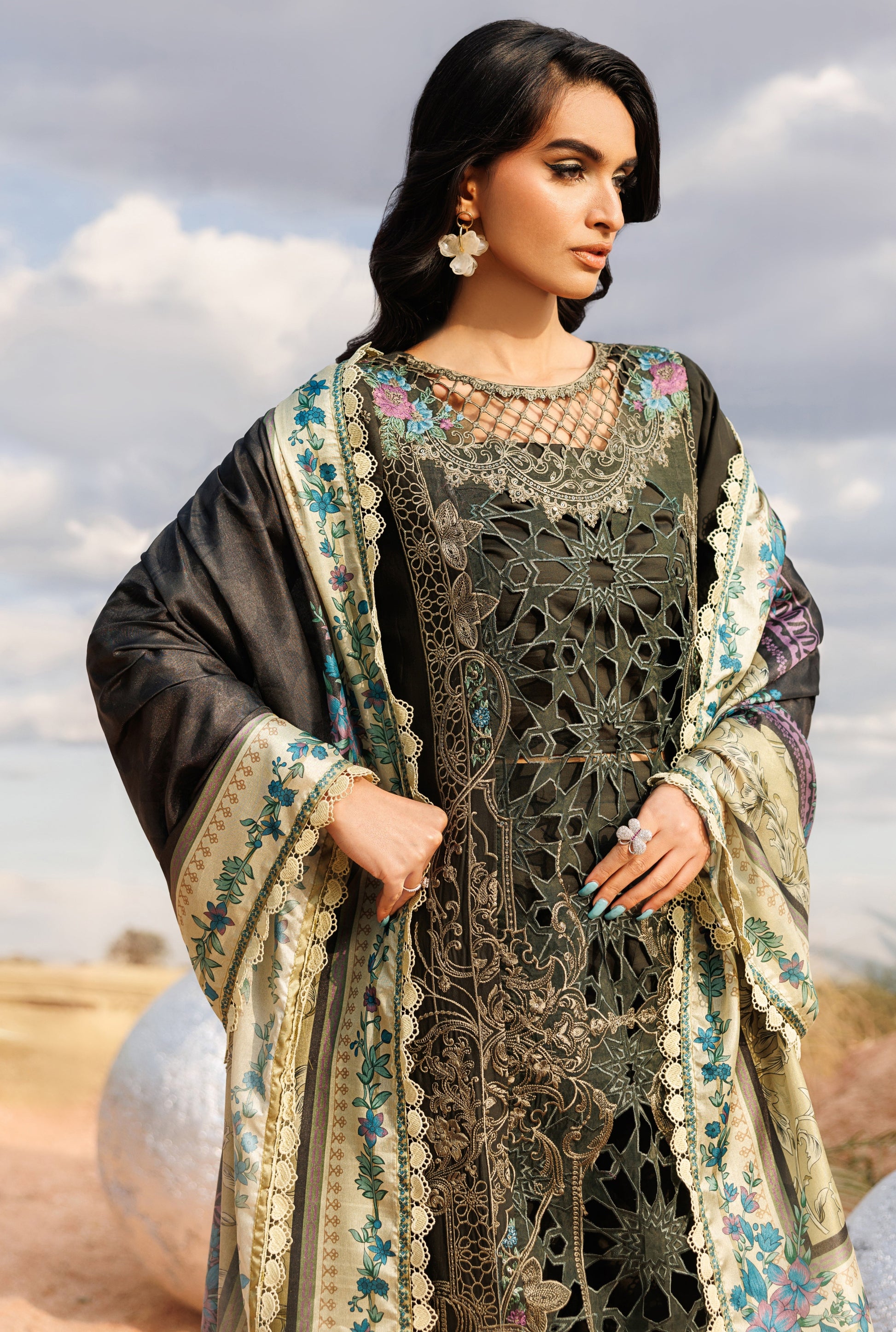 Parishay | Shangrila Lawn Vol 2 | ANG-12 | 3 PC LAWN - House Of Hania