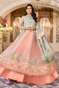 Pearl White, Peach and Aqua BD-2408 - House Of Hania