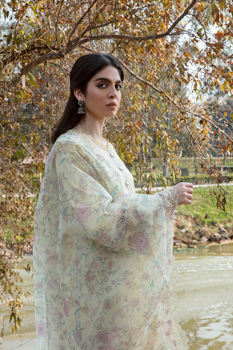 QALAMKAR QLINE-AK-02 VIDA-LAWN COLLECTION'23 - House Of Hania