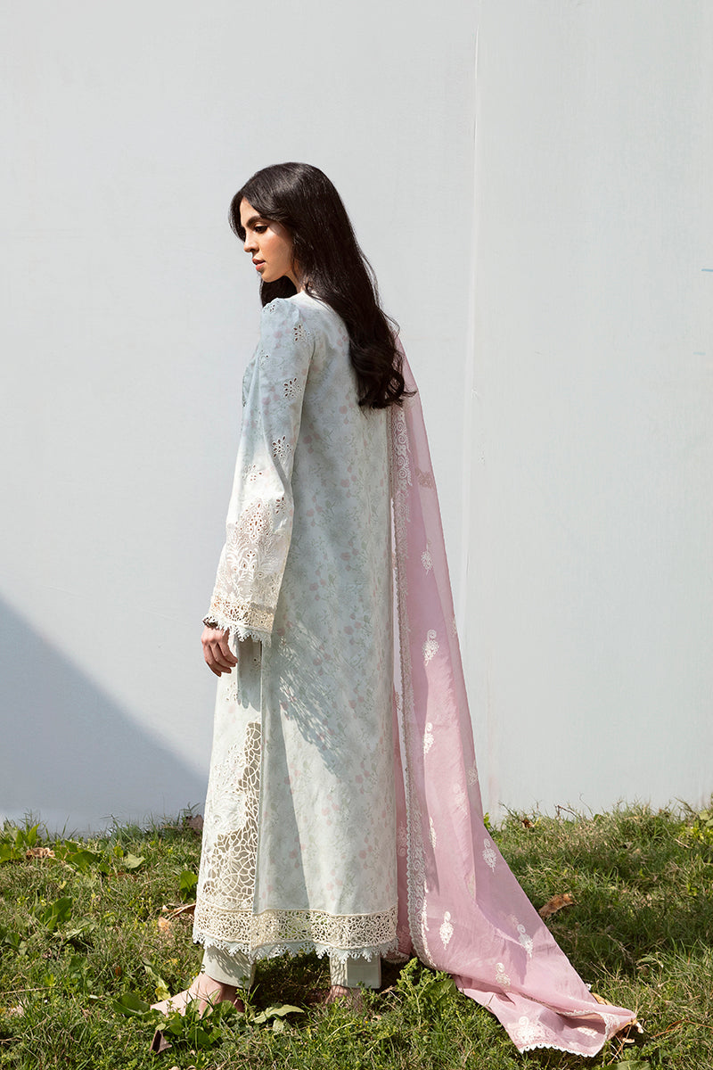 QALAMKAR QLINE-AK-05 EMHAL-LAWN COLLECTION'23 - House Of Hania