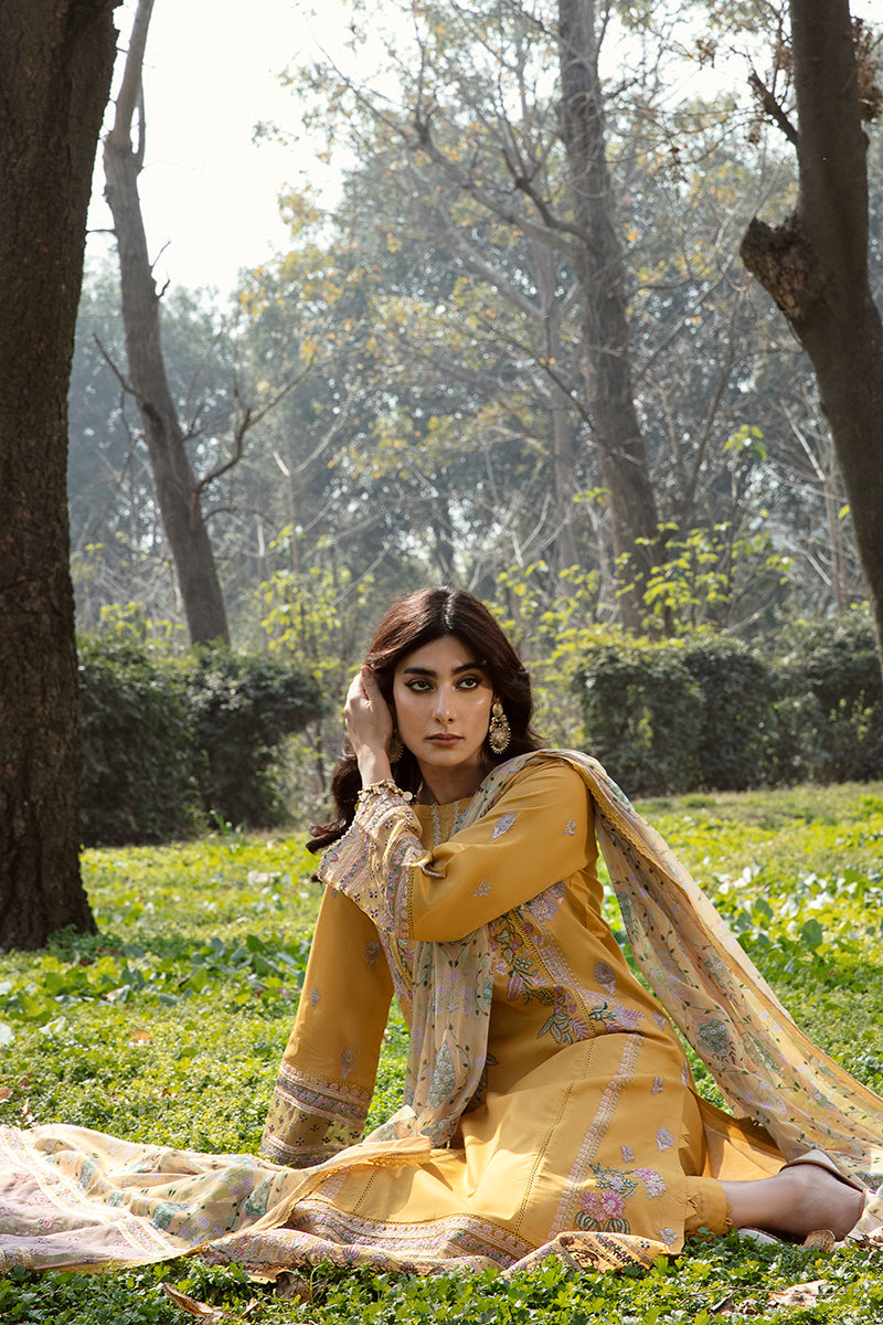 QALAMKAR QLINE-AK-09 MAHROSH-LAWN COLLECTION'23 - House Of Hania