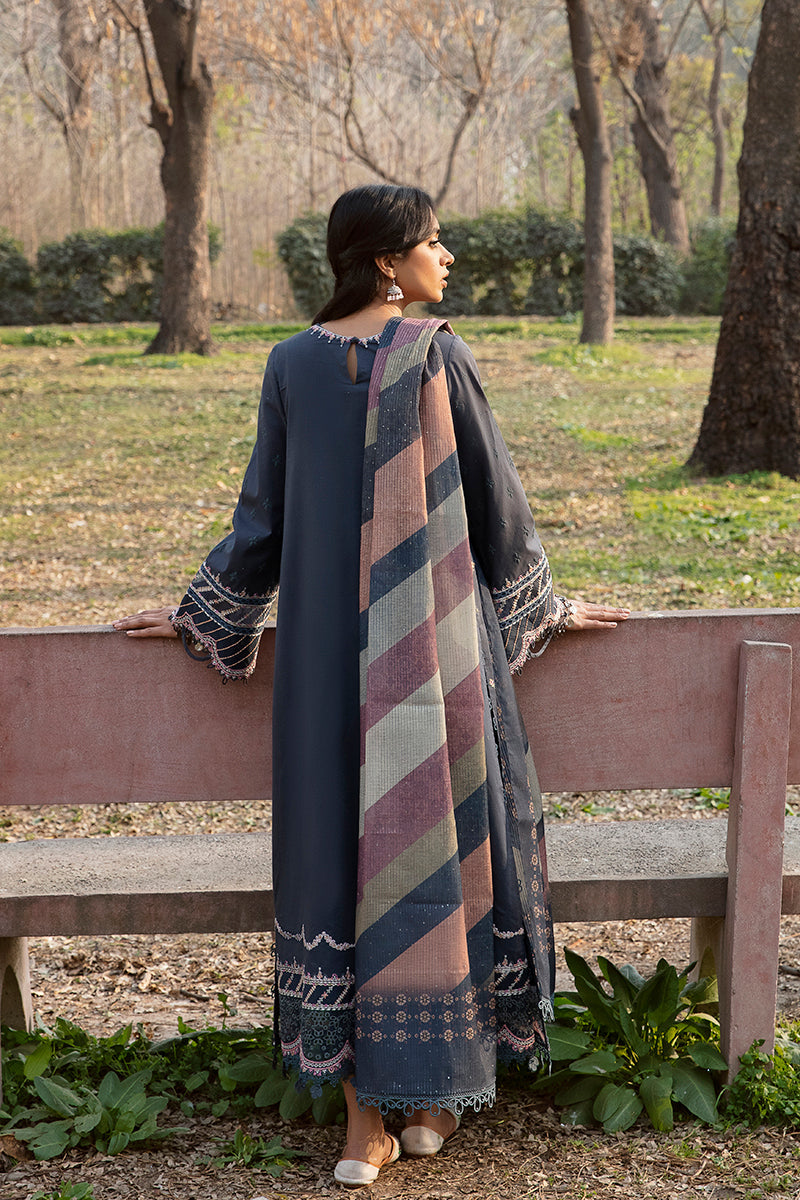 QALAMKAR QLINE-AK-15 SAFLIENI-LAWN COLLECTION'23 - House Of Hania