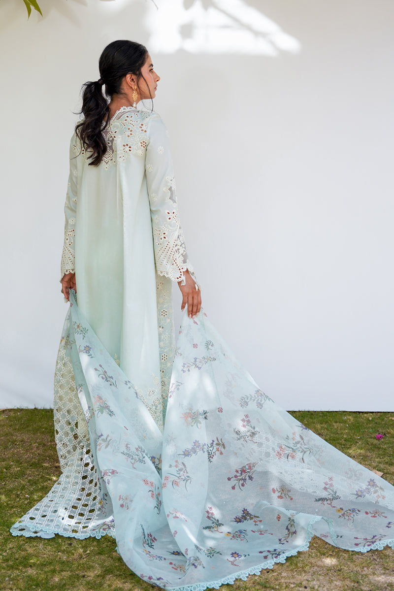 QALAMKAR QLINEKARI-RT-08 AYLIN-LAWN COLLECTION'23 - House Of Hania