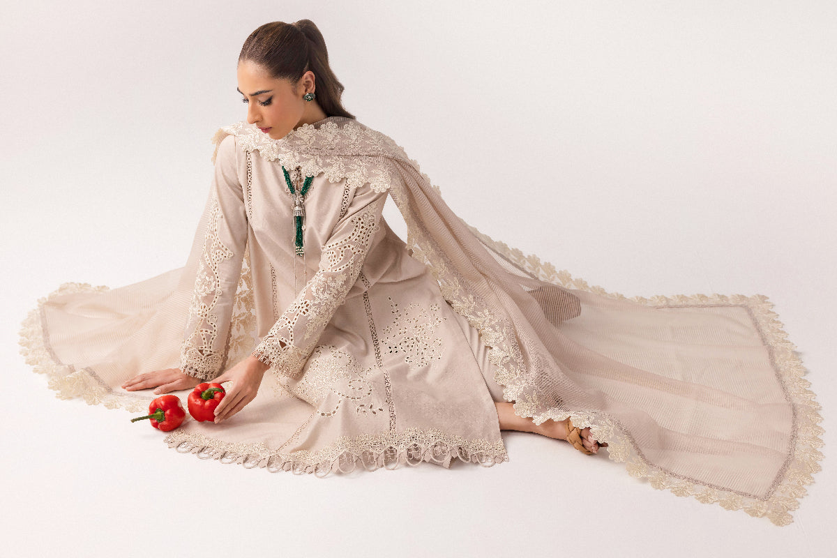 Qalamkar | Basic Pret 25 | KT-03 Naire - House Of Hania