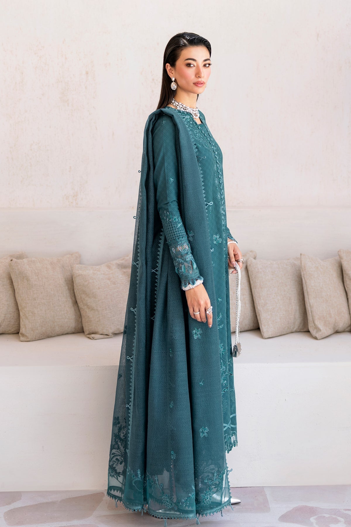 Qalamkar | Casual Pret 26 | PA-03 HARBOR - House Of Hania