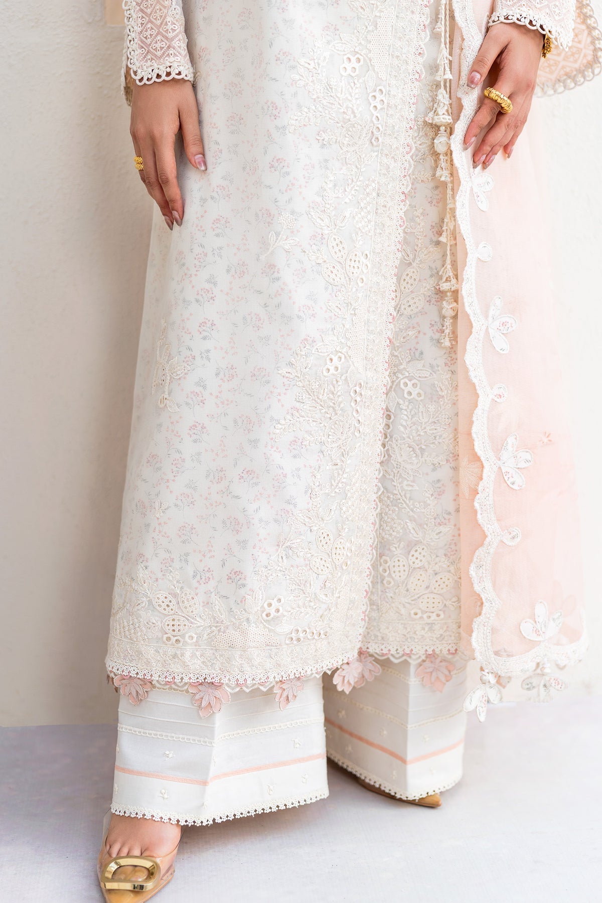 Qalamkar | Casual Pret 26 | PA-05 VEIL - House Of Hania