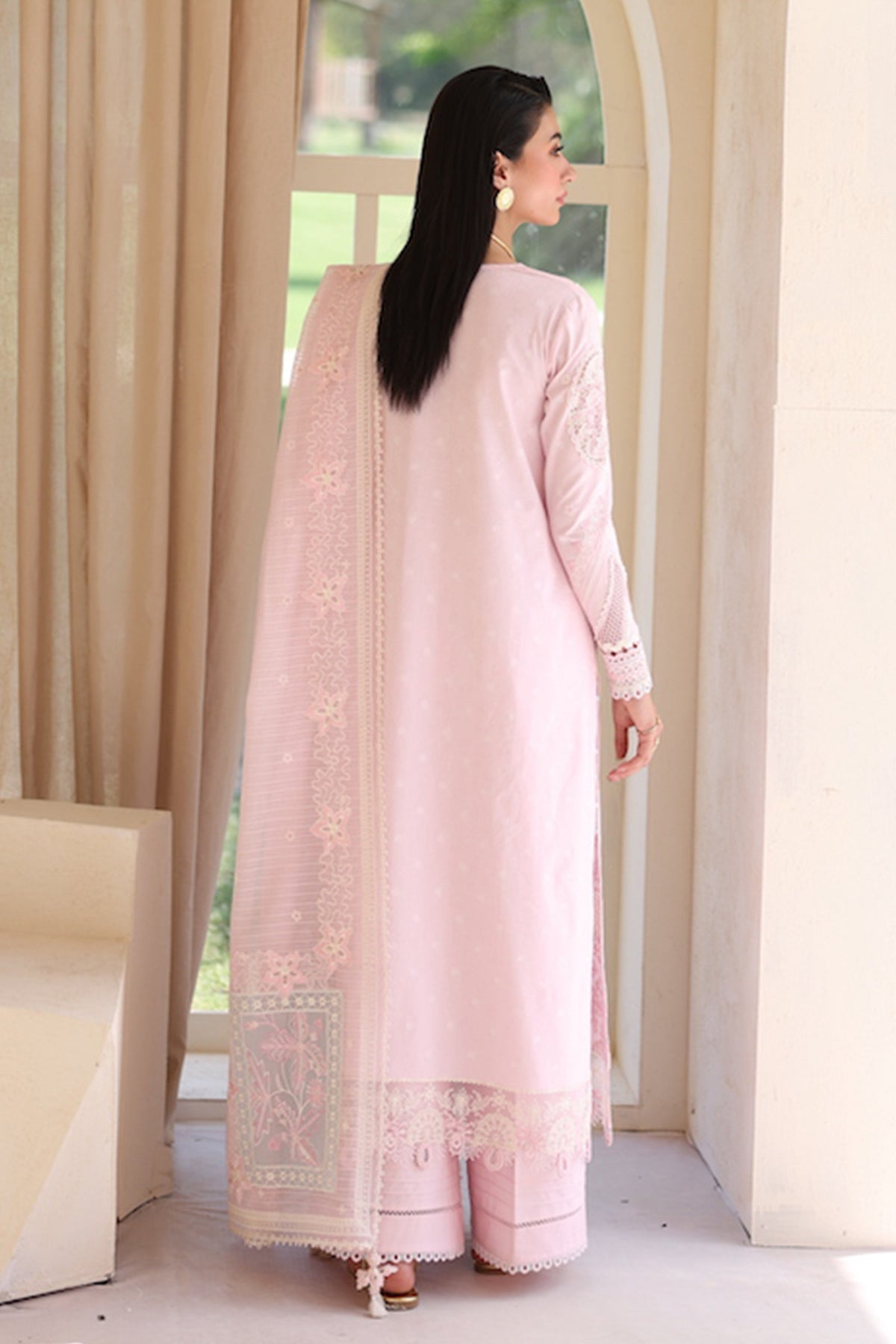 Qalamkar | Casual Pret 26 | PA-08 FEATHER - House Of Hania