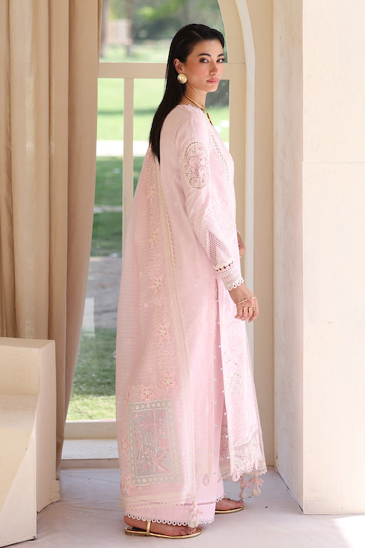 Qalamkar | Casual Pret 26 | PA-08 FEATHER - House Of Hania
