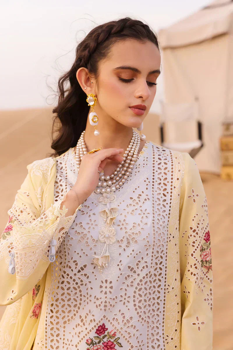Qalamkar | Chikankari Eid Edit 24 | KM-01 NIAMH - House Of Hania