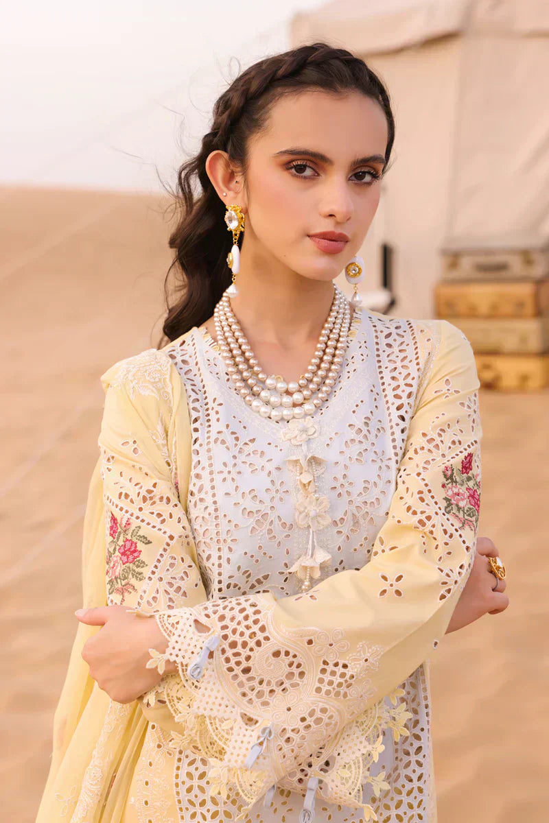 Qalamkar | Chikankari Eid Edit 24 | KM-01 NIAMH - House Of Hania