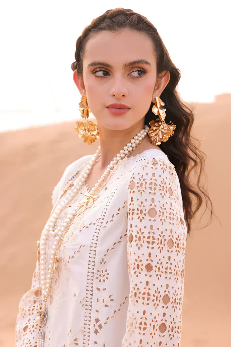 Qalamkar | Chikankari Eid Edit 24 | KM-02 SAOIRSE - House Of Hania