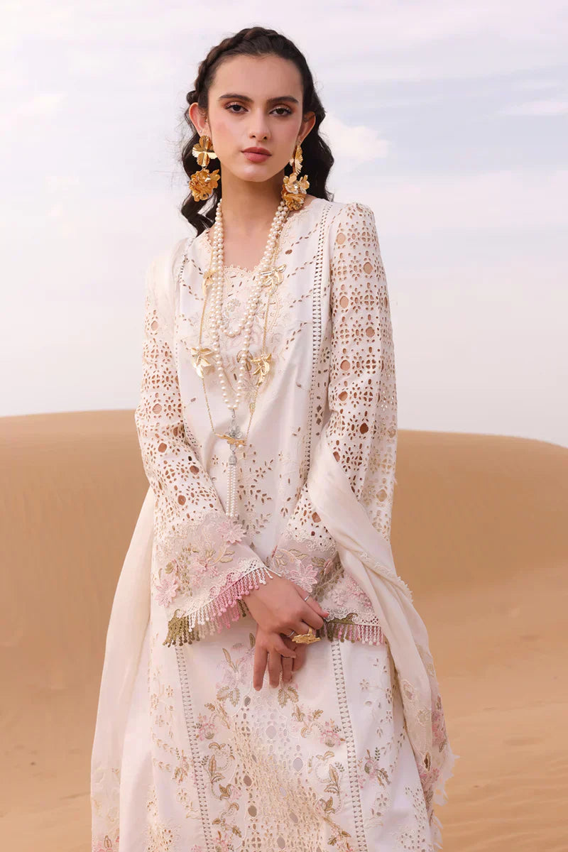 Qalamkar | Chikankari Eid Edit 24 | KM-02 SAOIRSE - House Of Hania