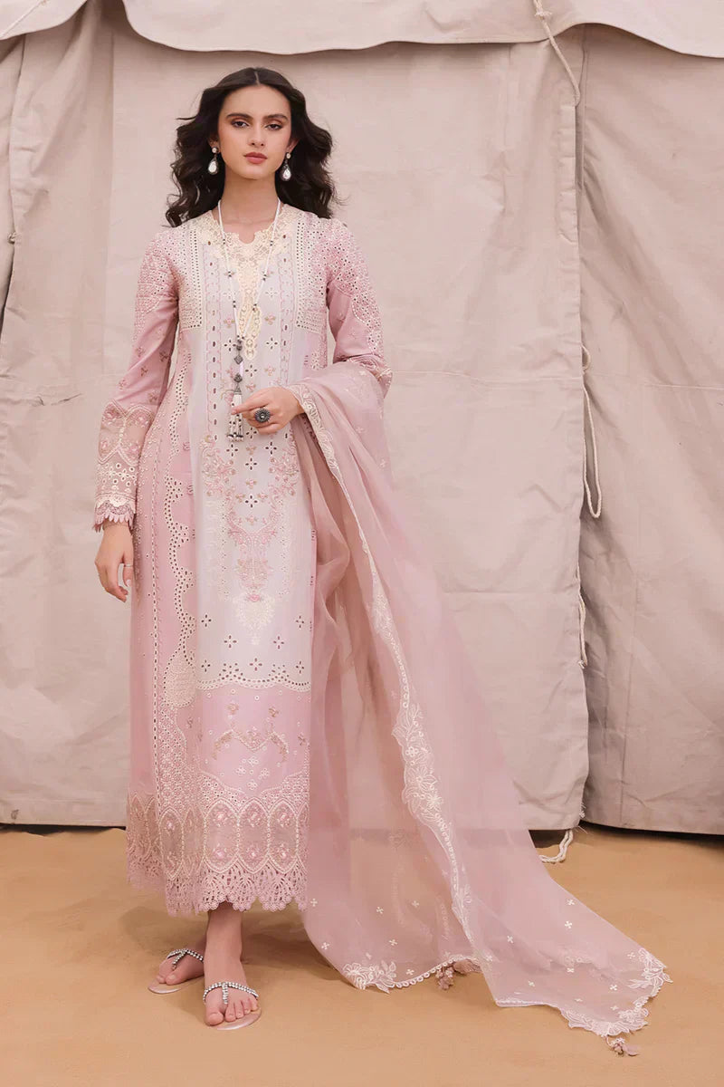 Qalamkar | Chikankari Eid Edit 24 | KM-03 AOIFE - House Of Hania