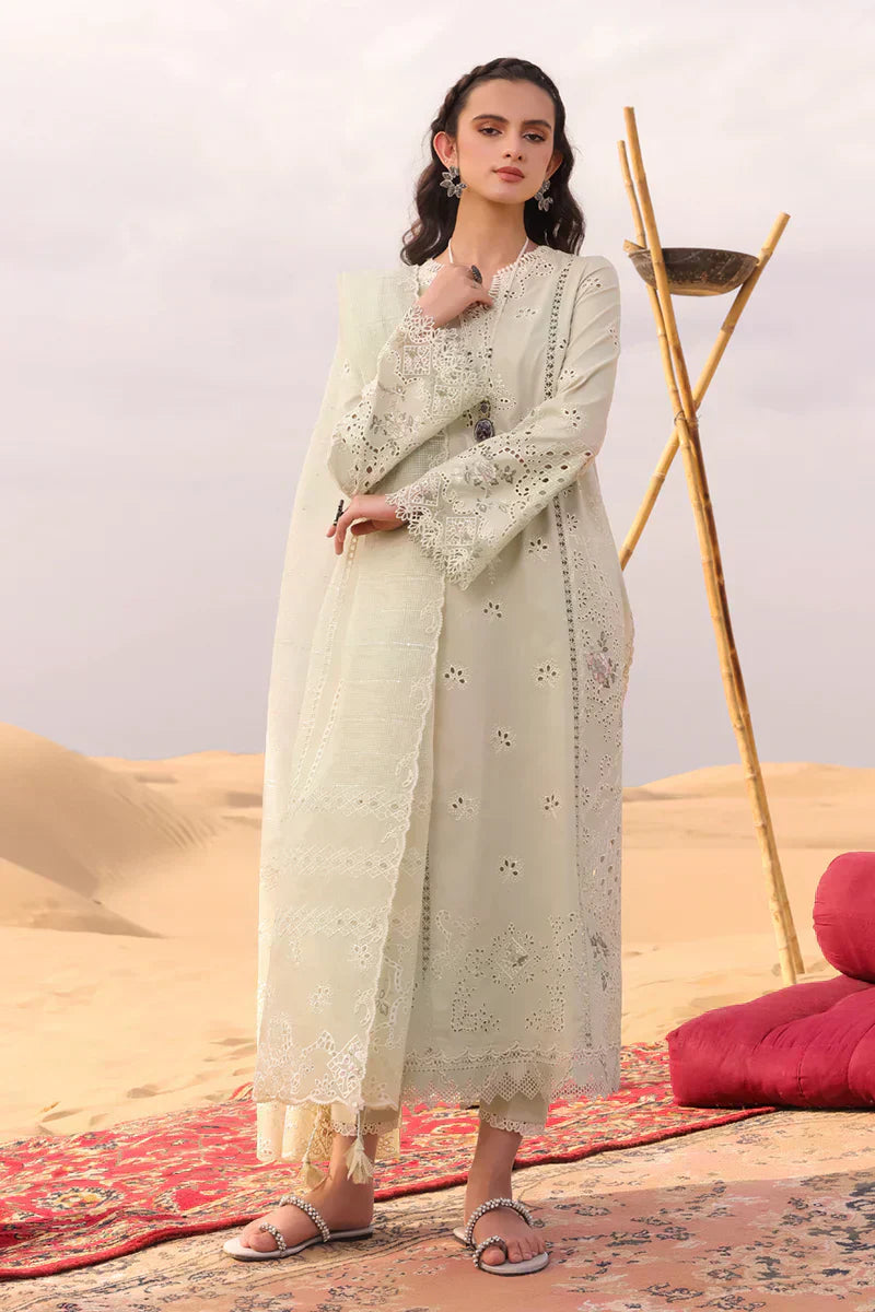 Qalamkar | Chikankari Eid Edit 24 | KM-04 SORCHA - House Of Hania