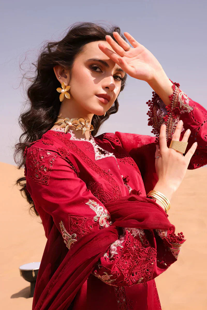 Qalamkar | Chikankari Eid Edit 24 | KM-05 AMANDINE - House Of Hania