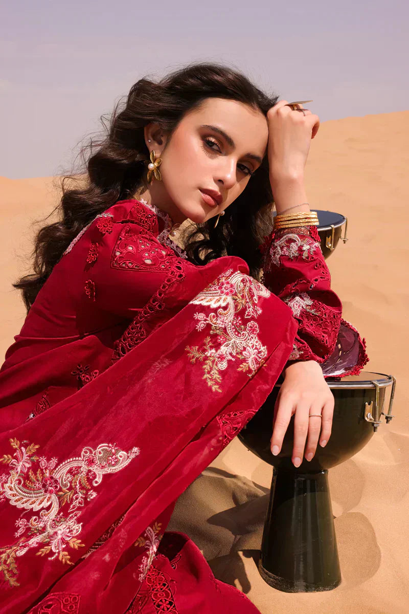 Qalamkar | Chikankari Eid Edit 24 | KM-05 AMANDINE - House Of Hania