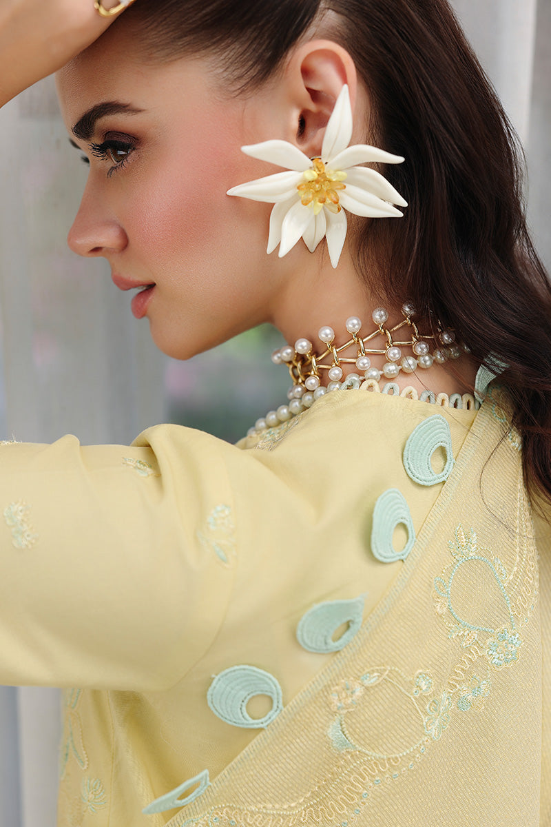 Qalamkar | Chikankari Eid Edit 26 | CM-02 AYLA - House Of Hania