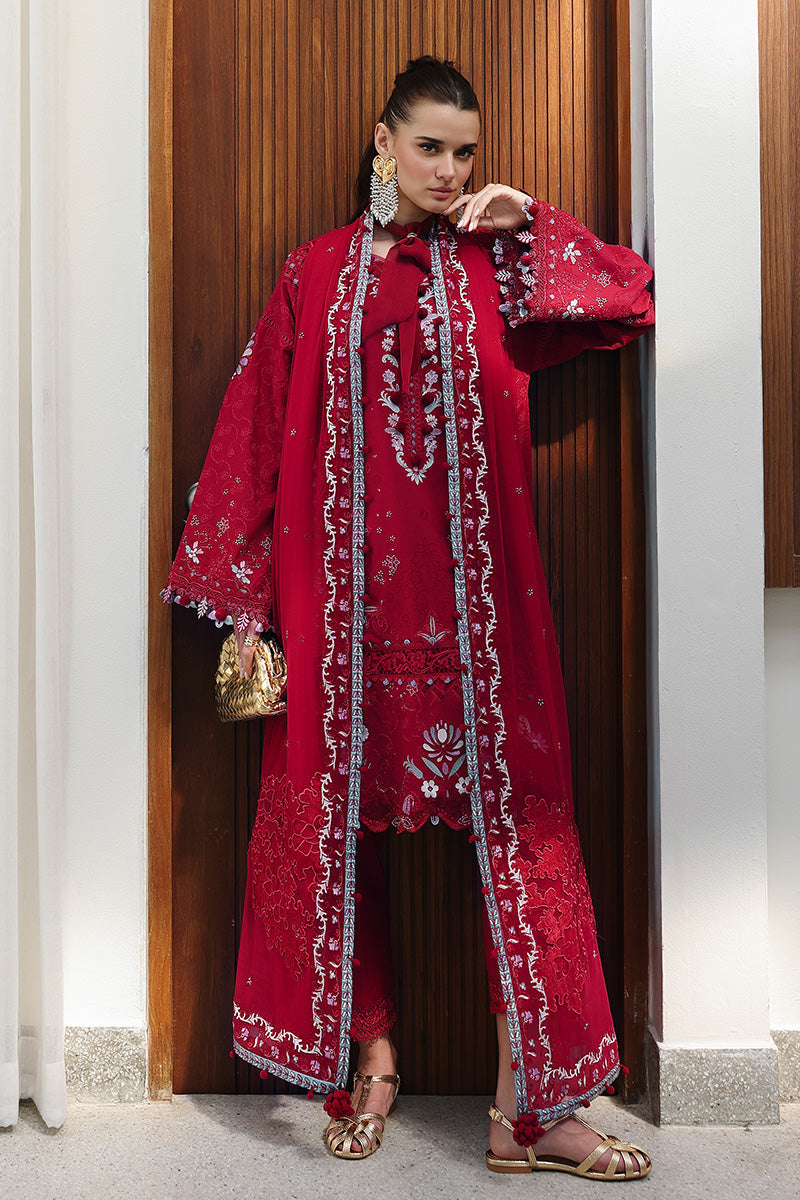 Qalamkar | Chikankari Eid Edit 26 | CM-03 RUBY - House Of Hania