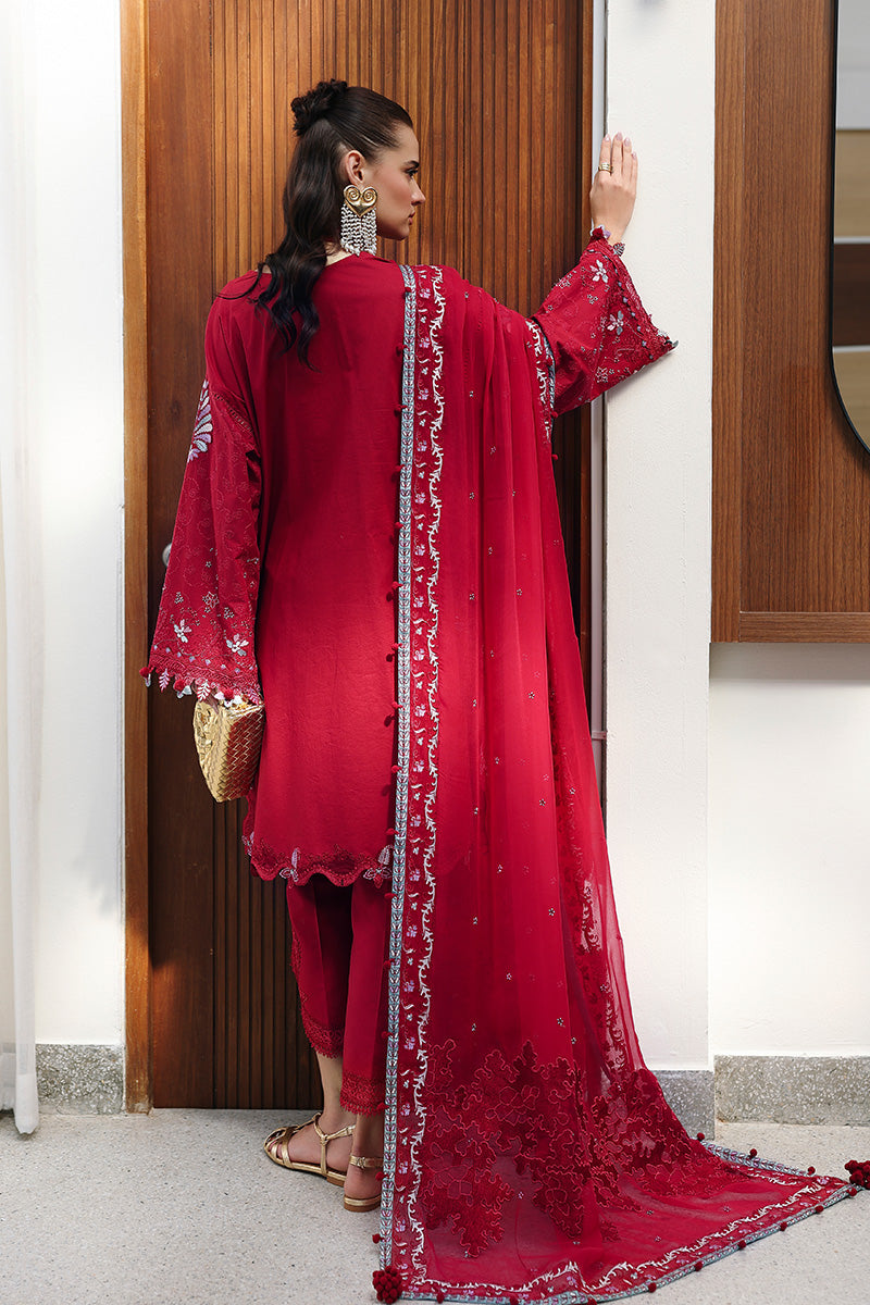 Qalamkar | Chikankari Eid Edit 26 | CM-03 RUBY - House Of Hania