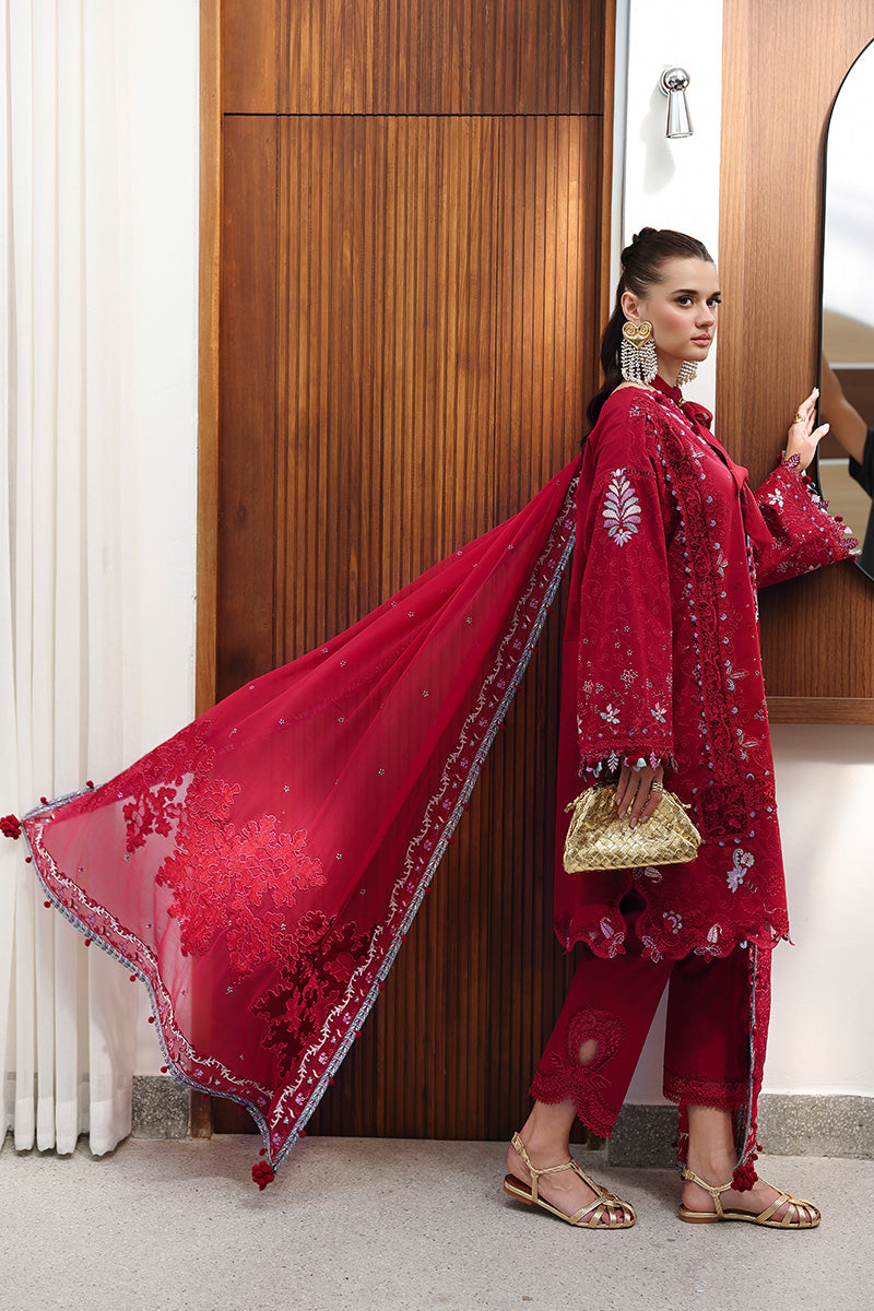 Qalamkar | Chikankari Eid Edit 26 | CM-03 RUBY - House Of Hania