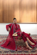 Qalamkar | Chikankari Eid Edit 26 | CM-03 RUBY - House Of Hania